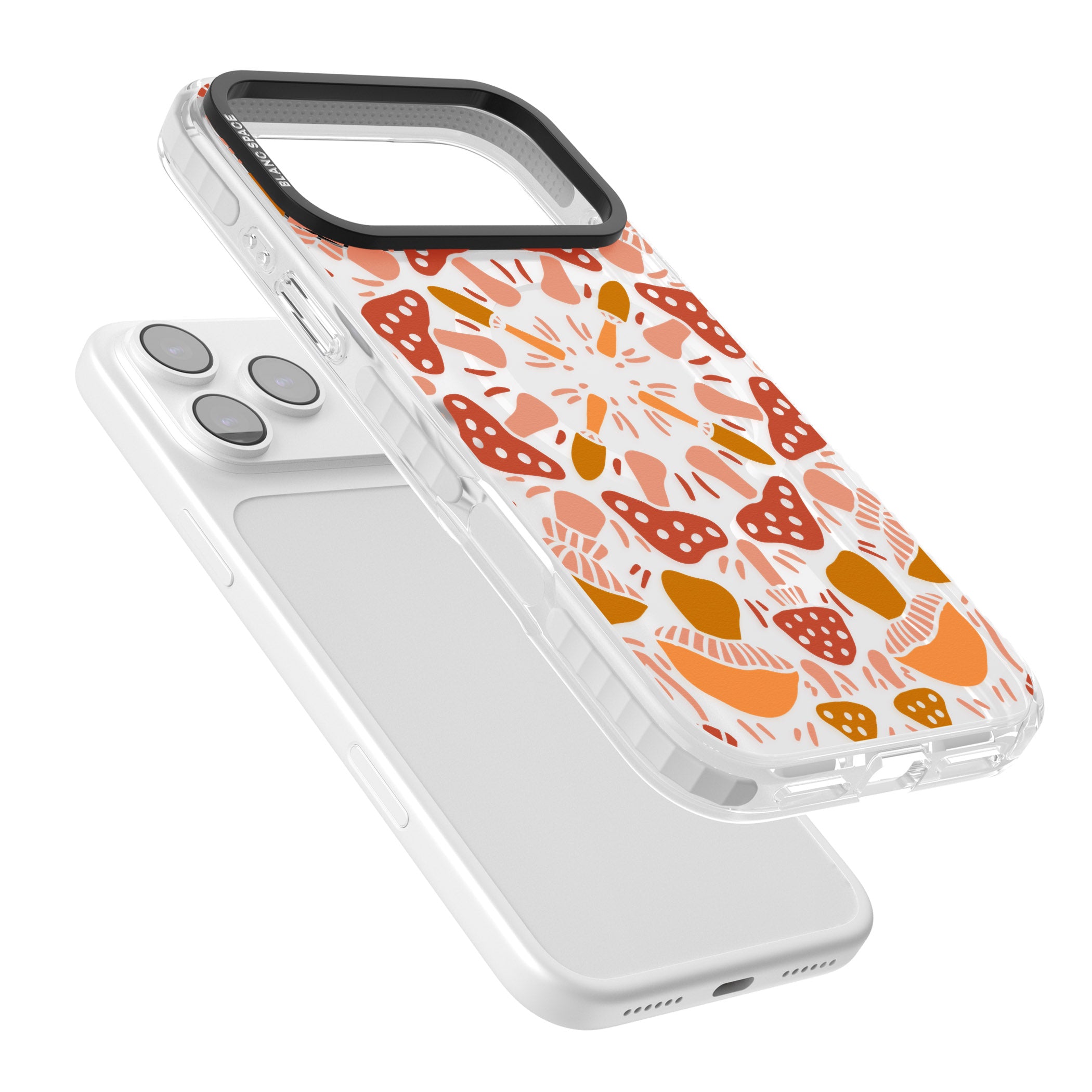 Mushroom Medley iPhone 17 Pro Max Impact Pro Clear Phone Case Colours