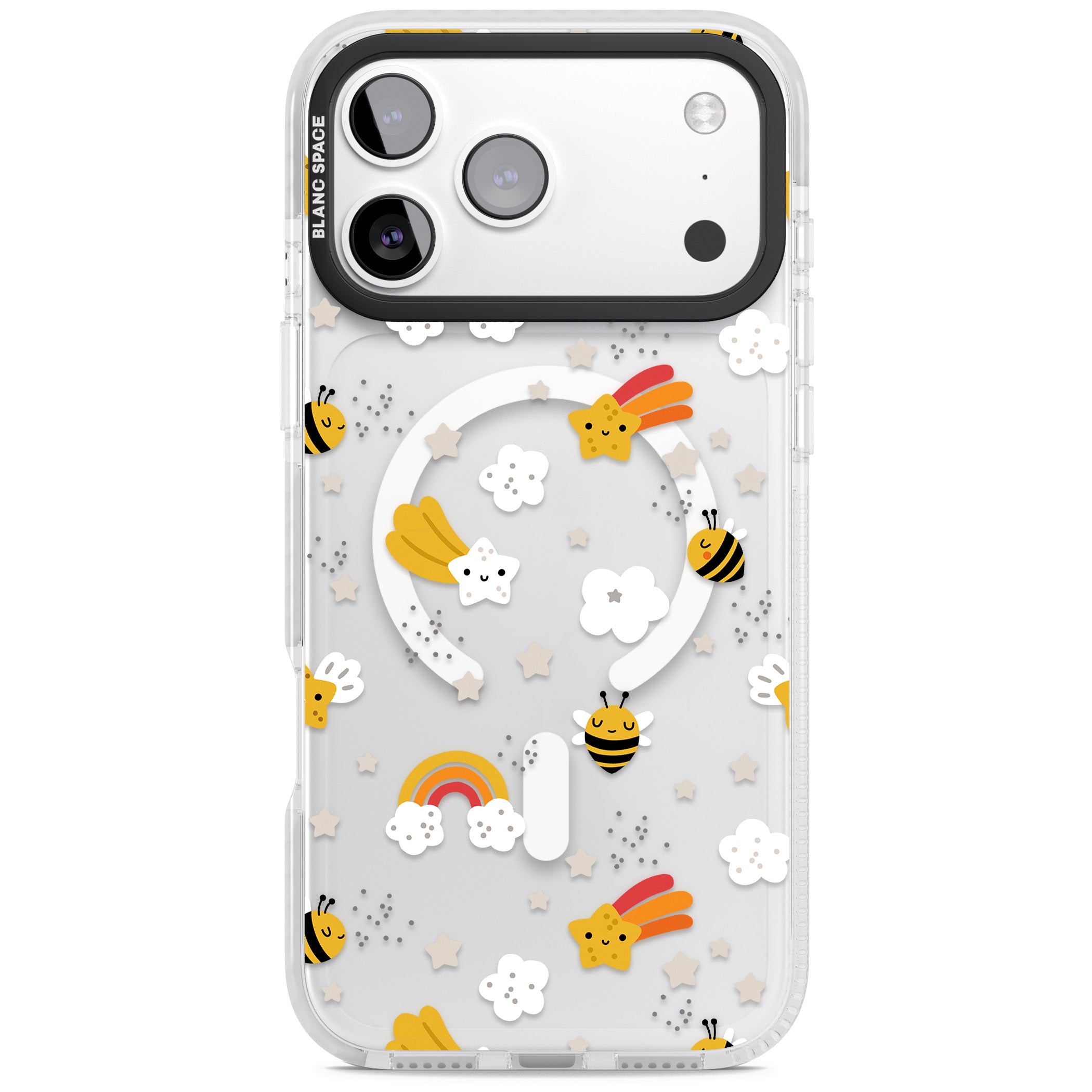 Busy Bee iPhone 17 Pro Max Impact Pro Clear Phone Case