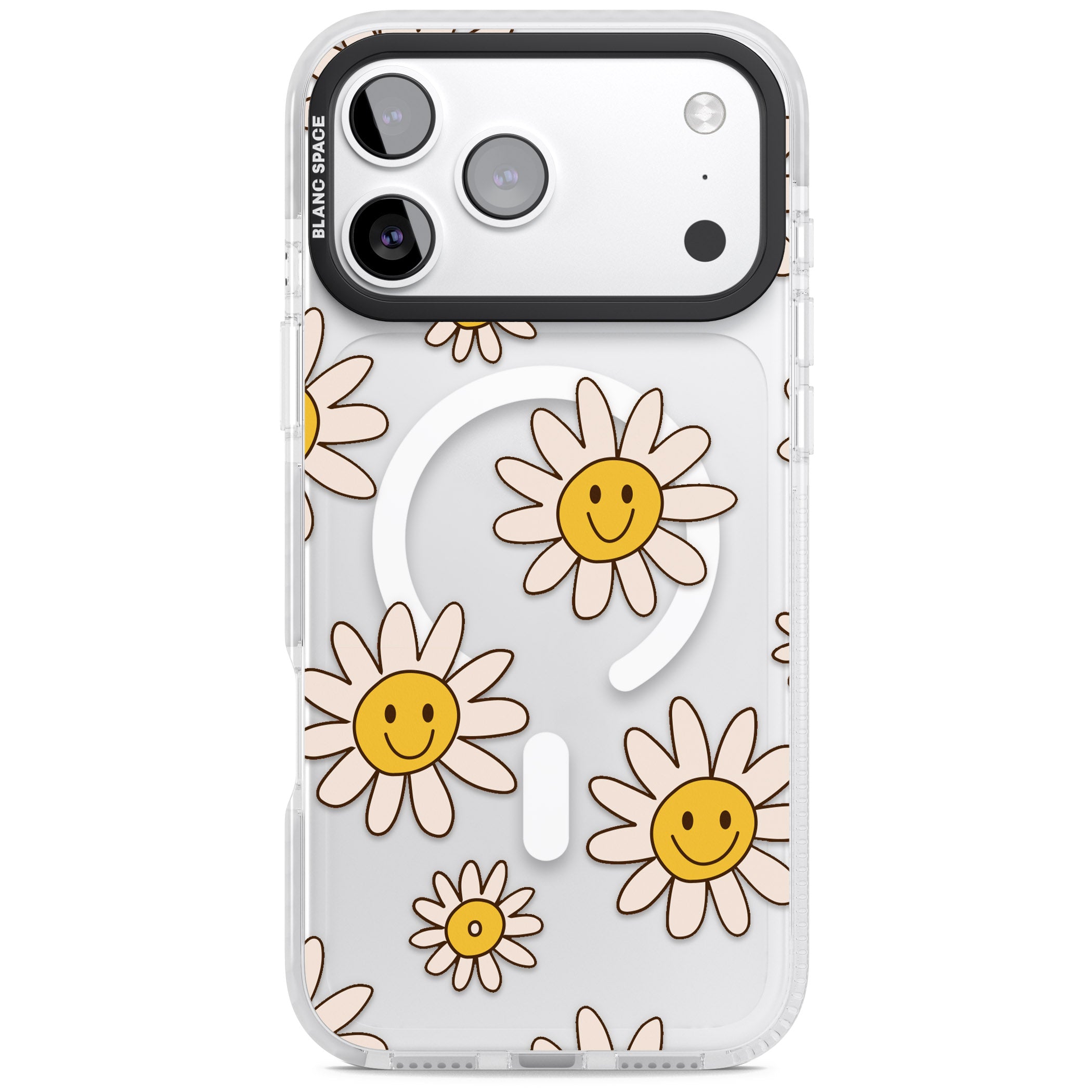 Daisy Faces iPhone 17 Pro Max Impact Pro Clear Phone Case