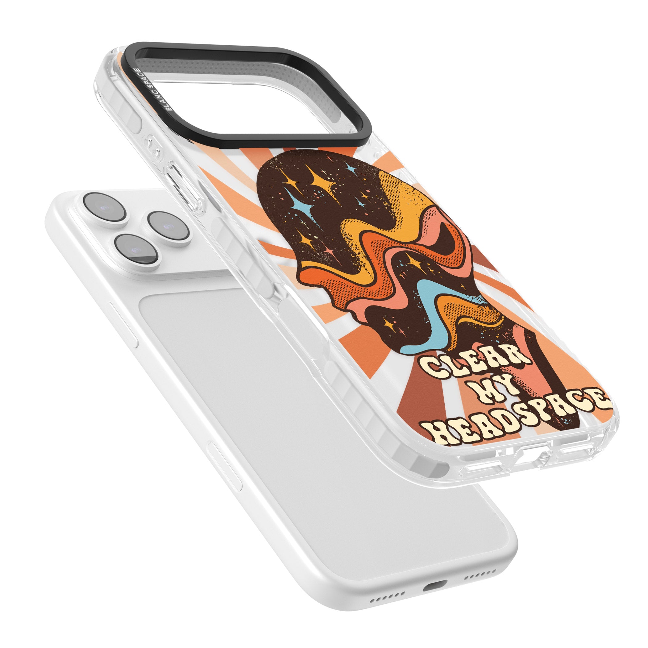 Clear My Headspace iPhone 17 Pro Max Impact Pro Clear Phone Case Colours