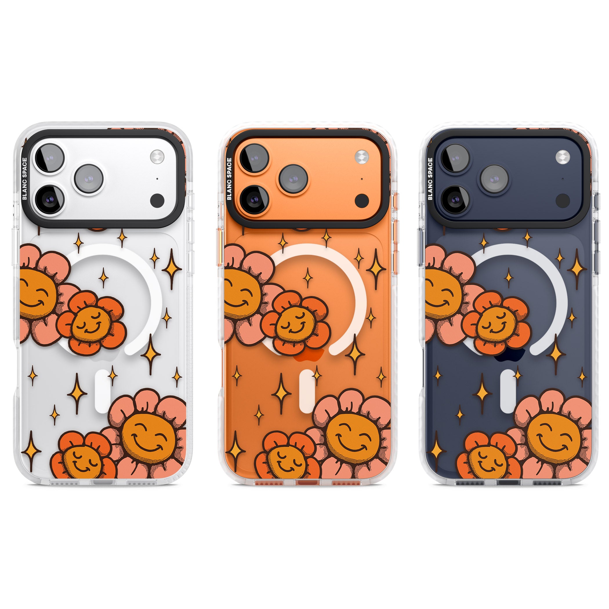Mellow Flowers iPhone 17 Pro Impact Pro Clear Phone Case APT Impact Protection