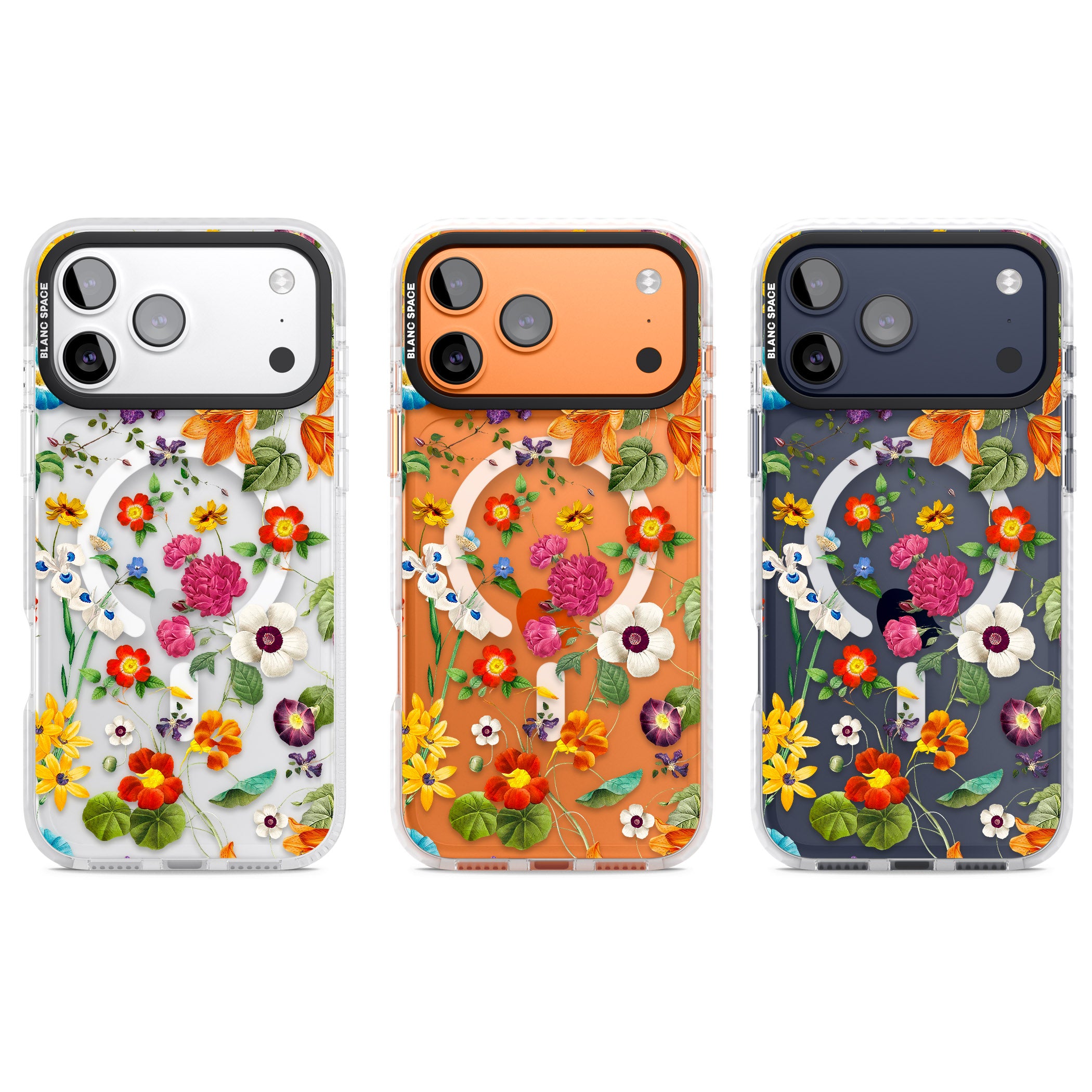 Whimsical Wildflowers iPhone 17 Pro Impact Pro Clear Phone Case APT Impact Protection