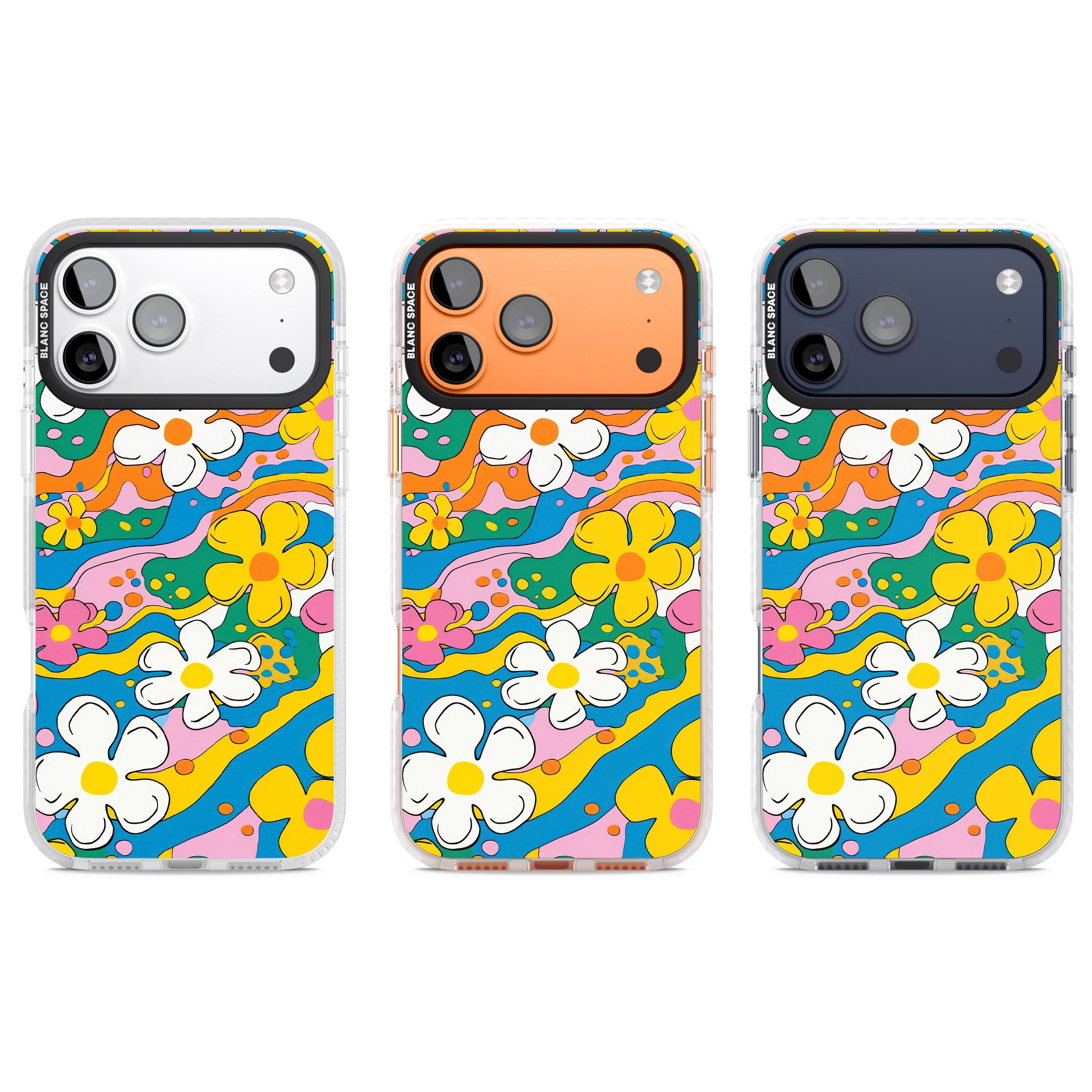 Vibrant Bloom iPhone 17 Pro Impact Pro Clear Phone Case APT Impact Protection
