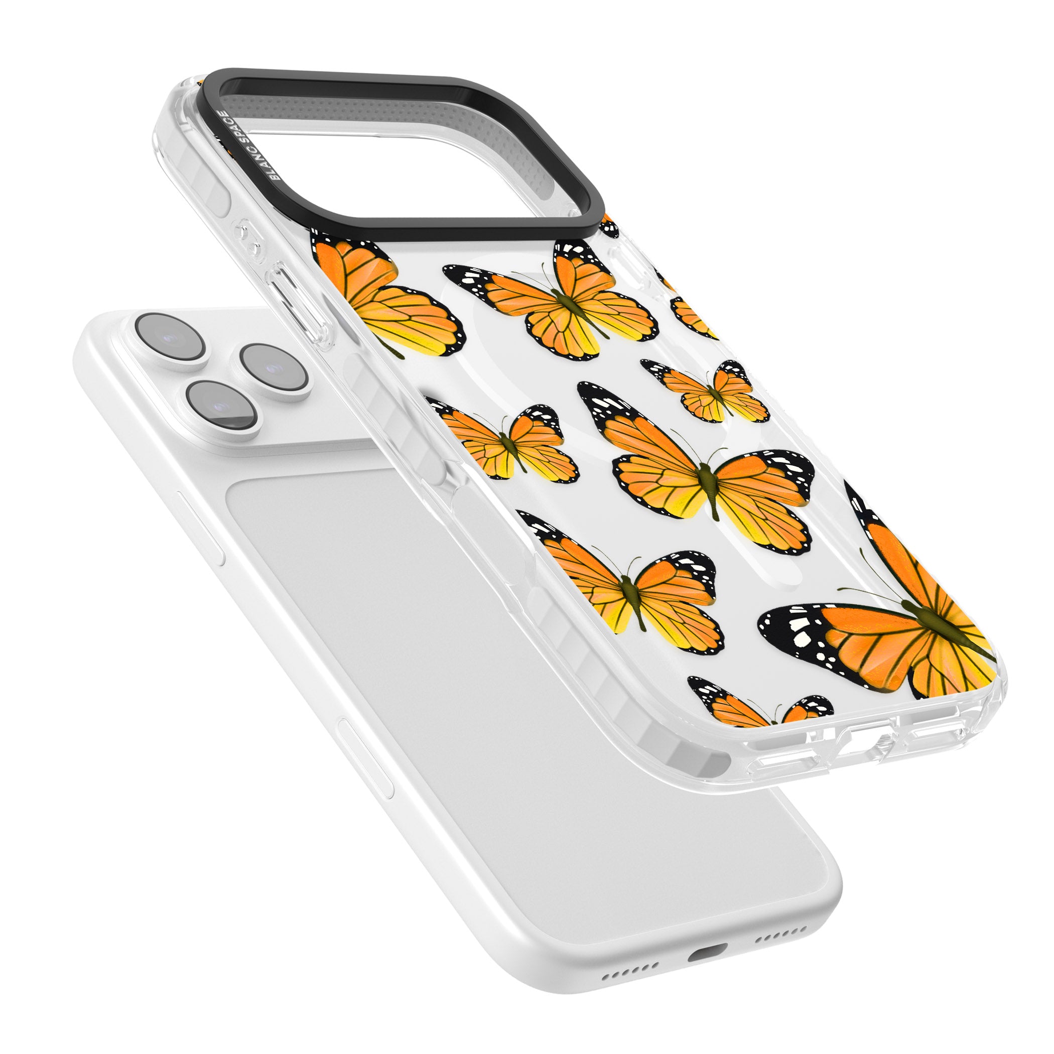 Sun Yellow Butterflies iPhone 17 Pro Max Impact Pro Clear Phone Case Colours