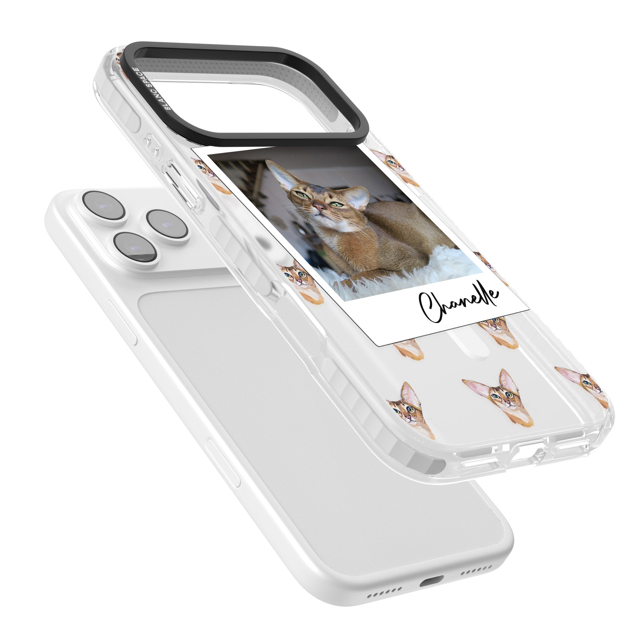 Personalised Abyssinian Cat Photo iPhone 17 Pro Max Impact Pro Clear Phone Case Colours