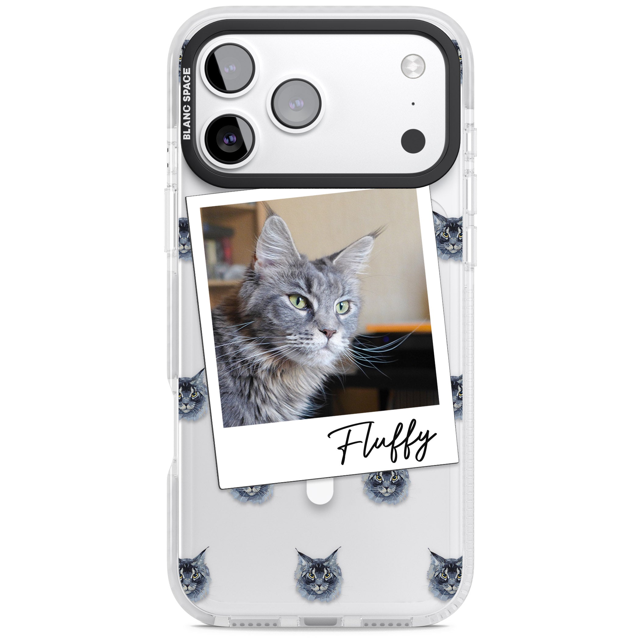 Personalised Maine Coon Photo iPhone 17 Pro Max Impact Pro Clear Phone Case