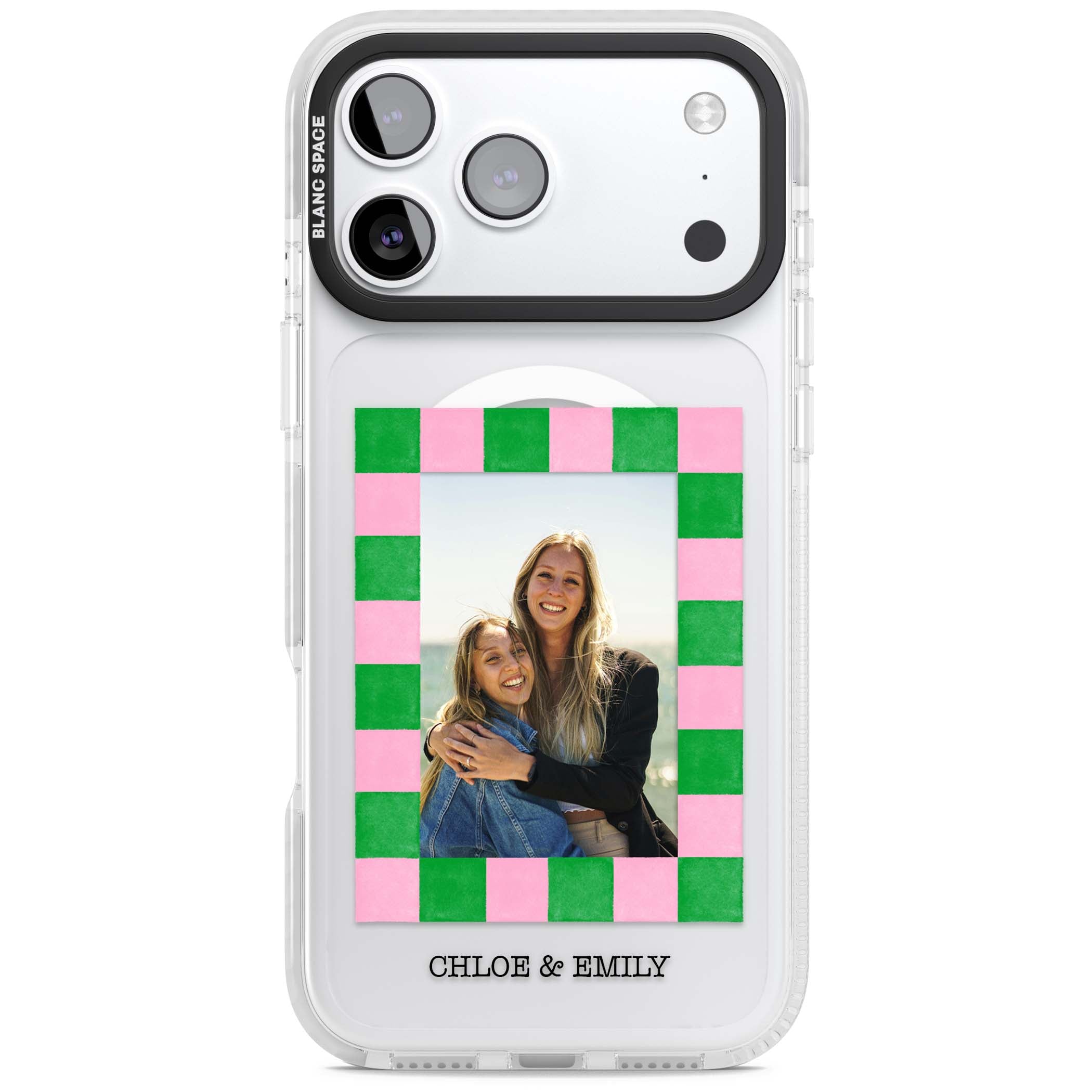 Riviera Check Photo cute iPhone case | Impact Magsafe case for iPhone 17 Pro, iPhone 17 Pro Max
