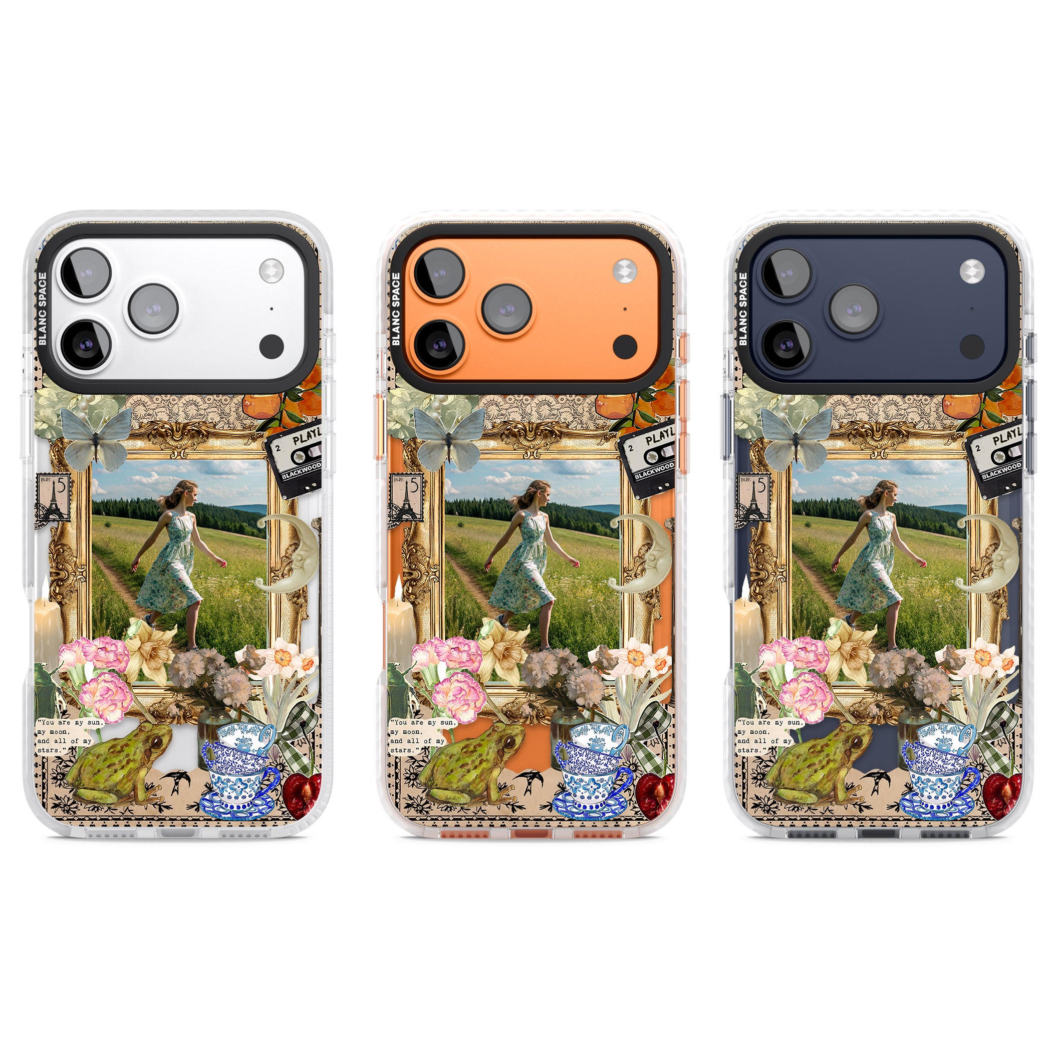Personalised Country Collage Frame iPhone 17 Pro Impact Pro Clear Phone Case APT Impact Protection