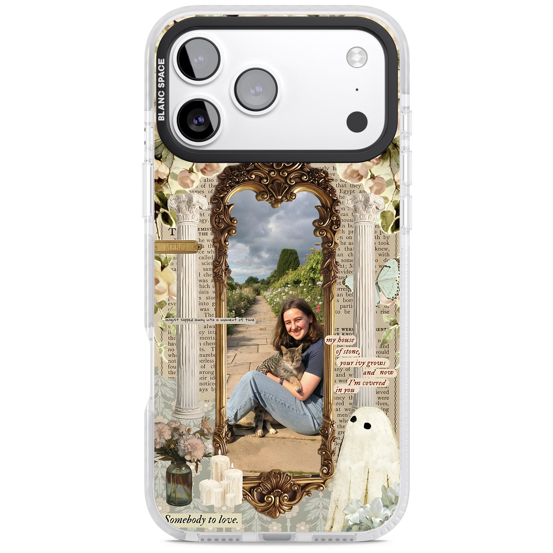 Personalised Soft Vintage Frame iPhone 17 Pro Max Impact Pro Clear Phone Case