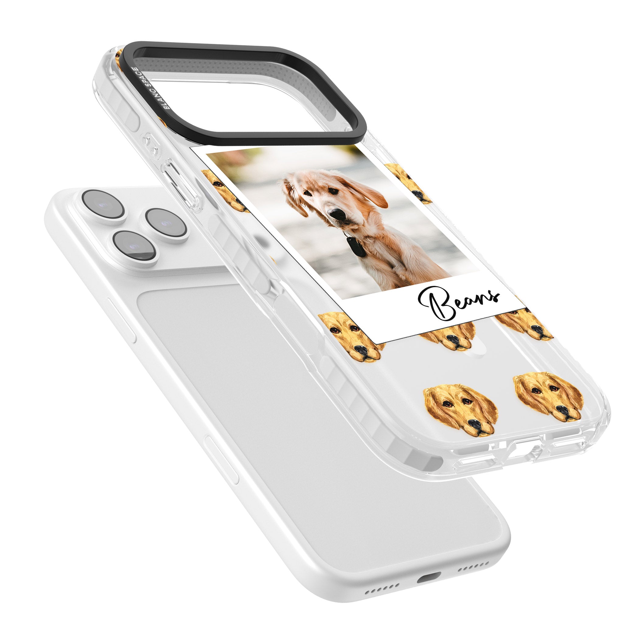 Personalised Labrador Instant Camera Photo iPhone 17 Pro Max Impact Pro Clear Phone Case Colours