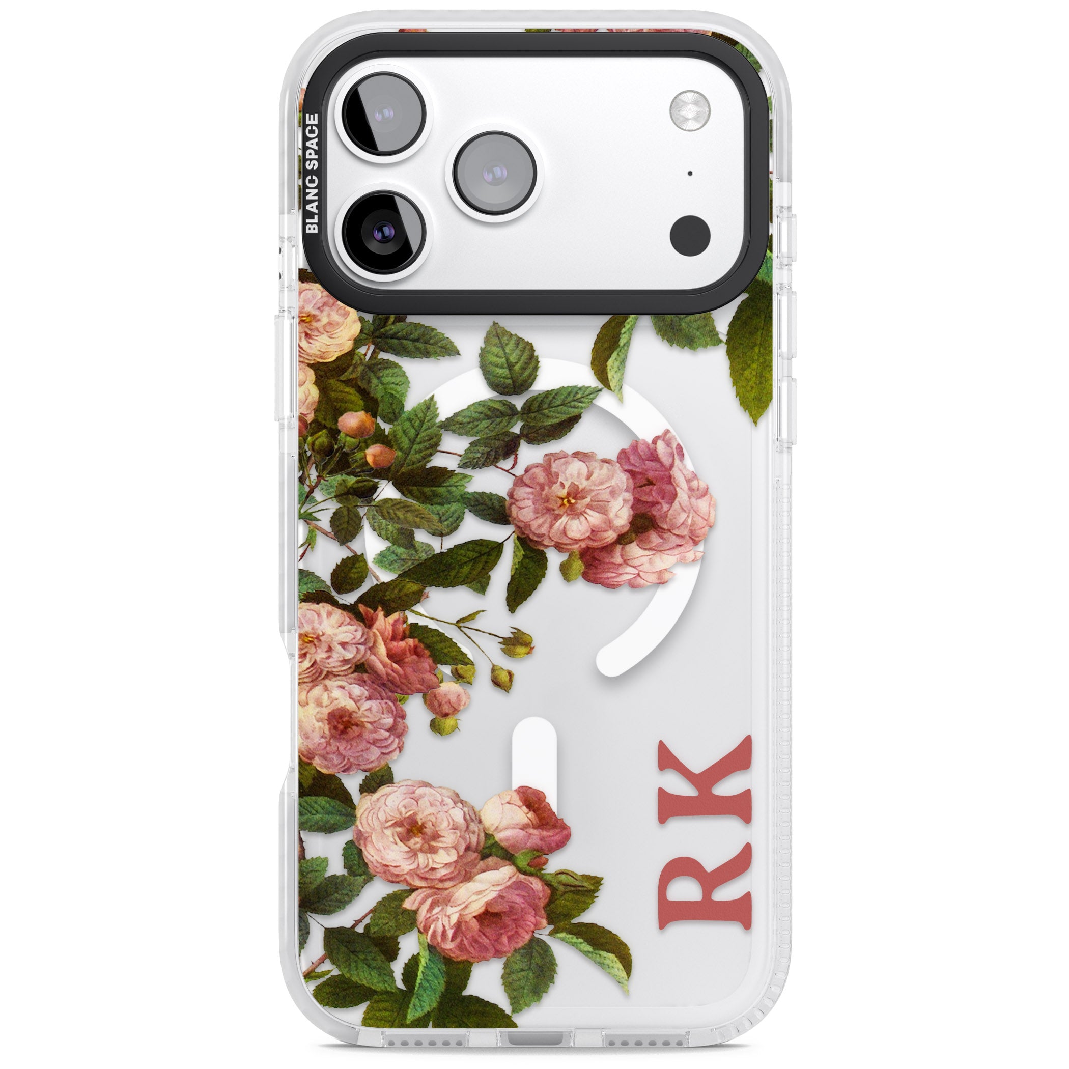 Personalised Vintage Floral Garden iPhone 17 Pro Max Impact Pro Clear Phone Case