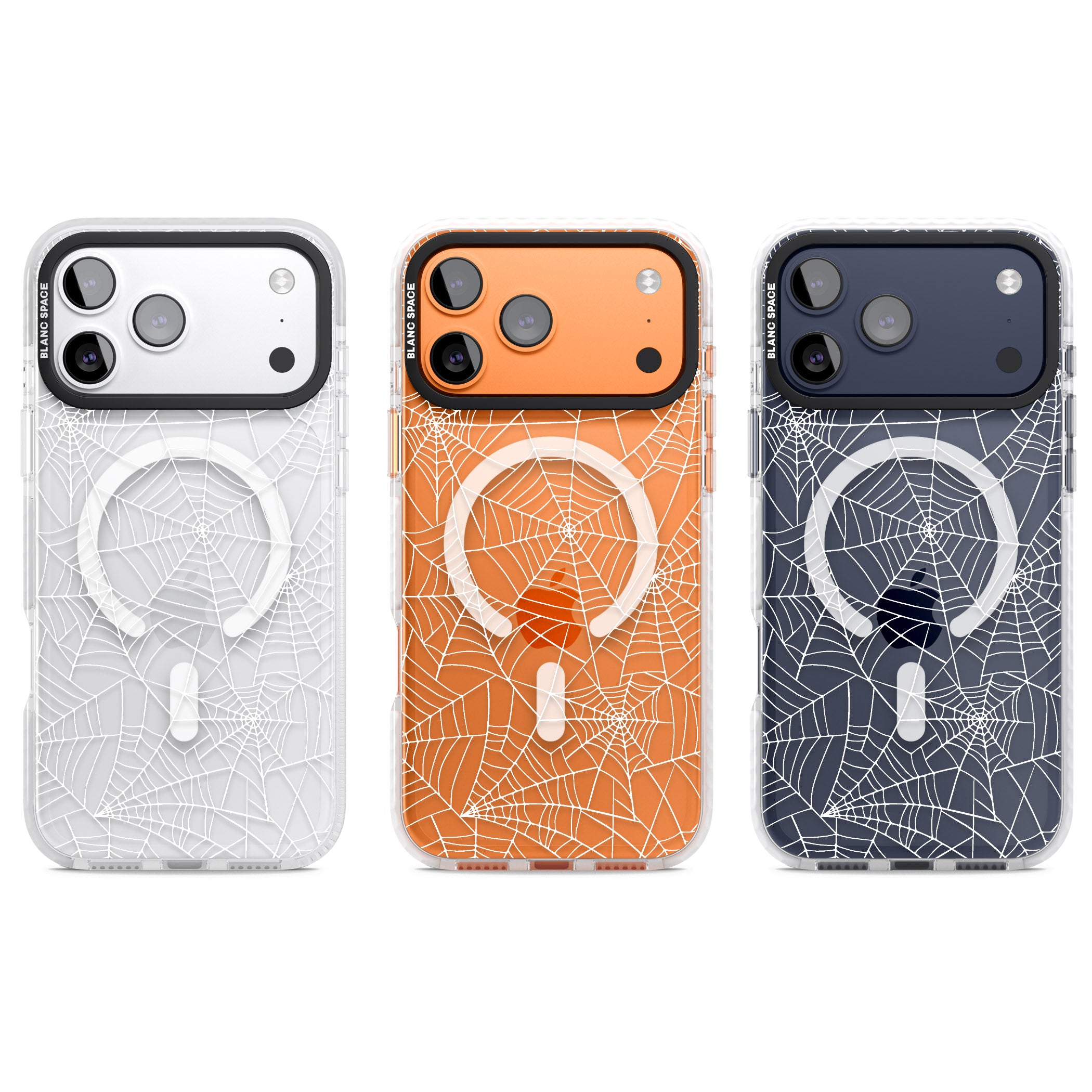 Personalised Spider Webs iPhone 17 Pro Impact Pro Clear Phone Case APT Impact Protection