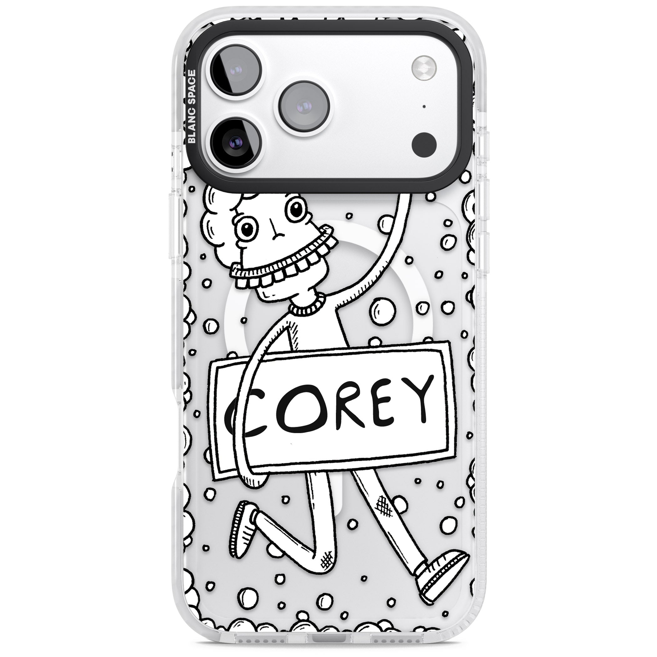 Personalised Banner Boy iPhone 17 Pro Max Impact Pro Clear Phone Case