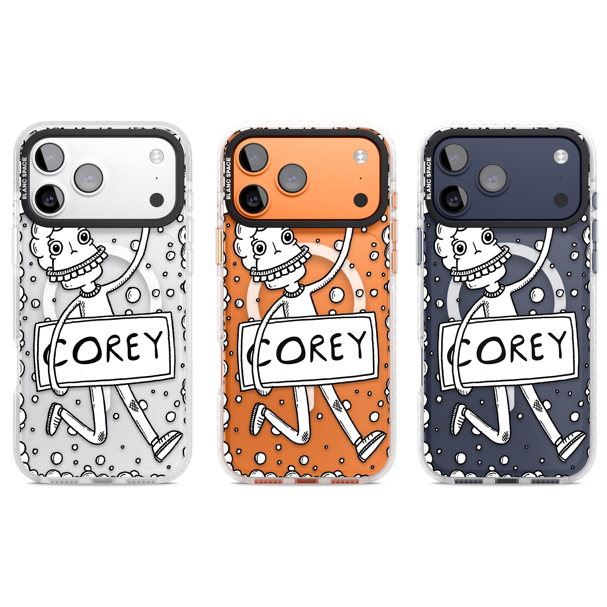 Personalised Banner Boy iPhone 17 Pro Impact Pro Clear Phone Case APT Impact Protection