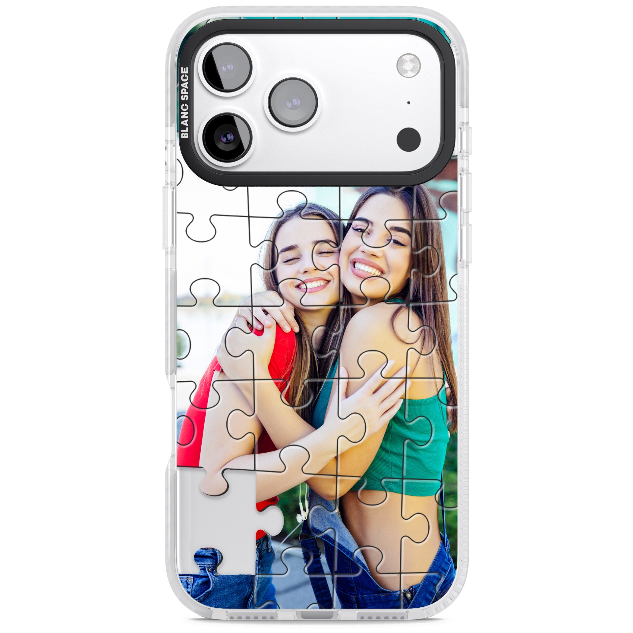 Personalised Jigsaw Puzzle Photo iPhone 17 Pro Max Impact Pro Clear Phone Case