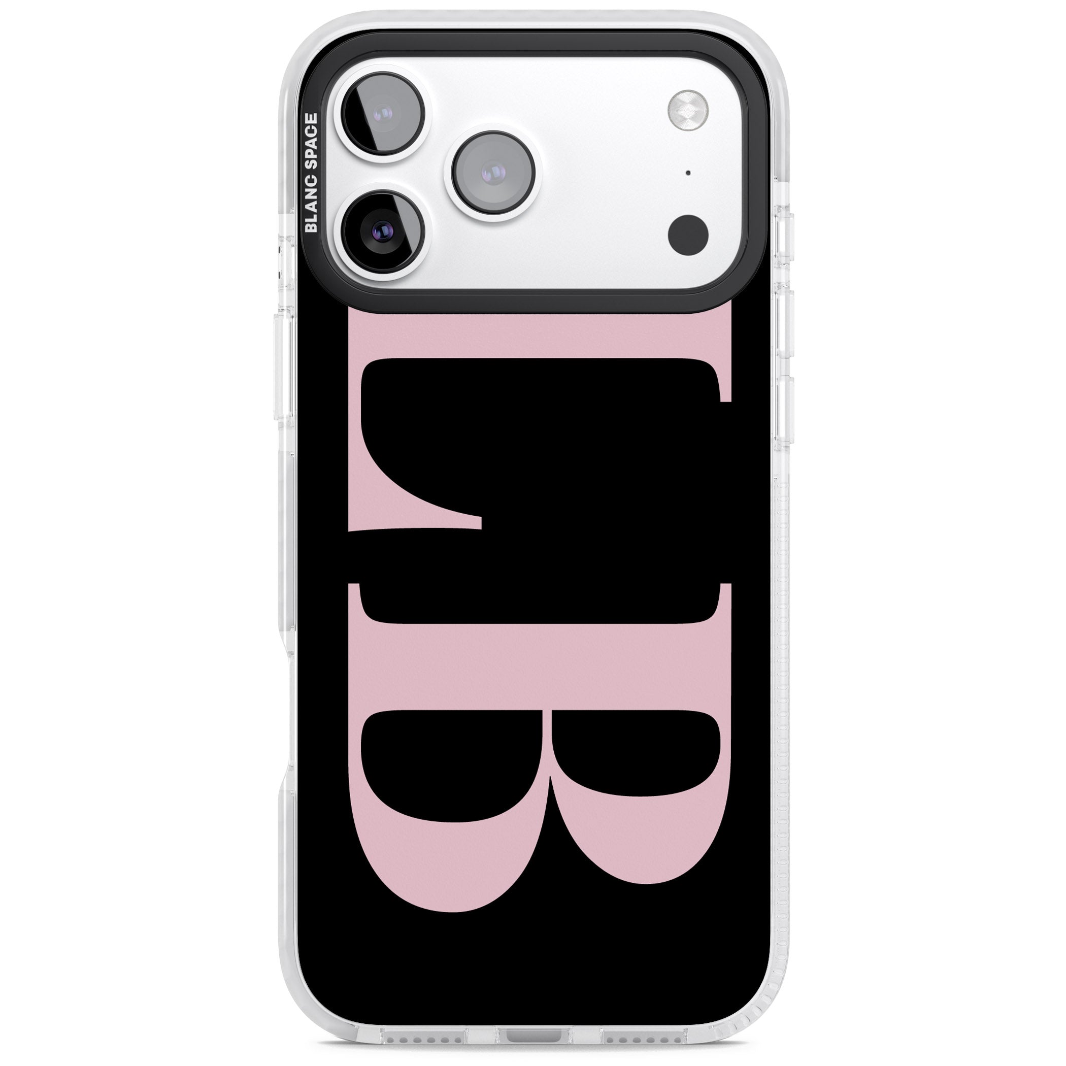Personalised Pink & Black Green Letters iPhone 17 Pro Max Impact Pro Clear Phone Case