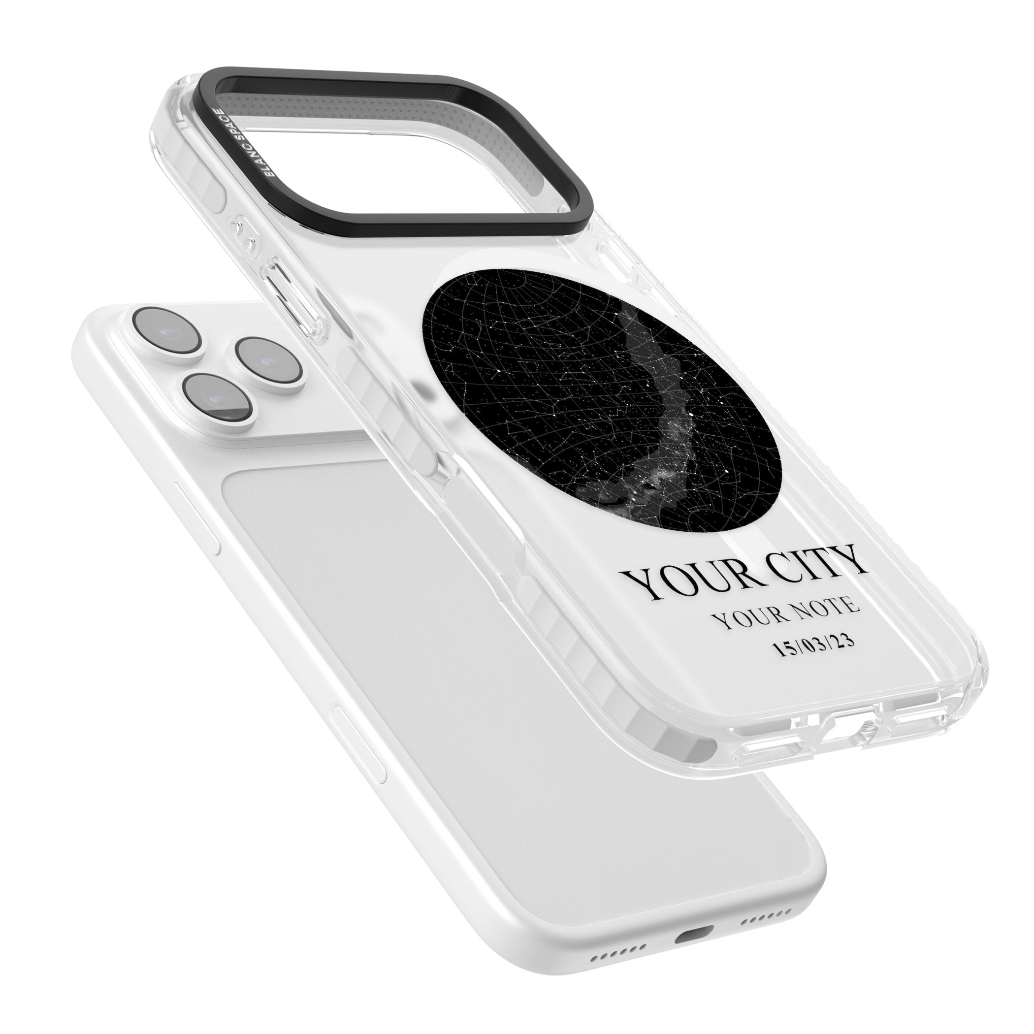 Personalised Star Map iPhone 17 Pro Max Impact Pro Clear Phone Case Colours