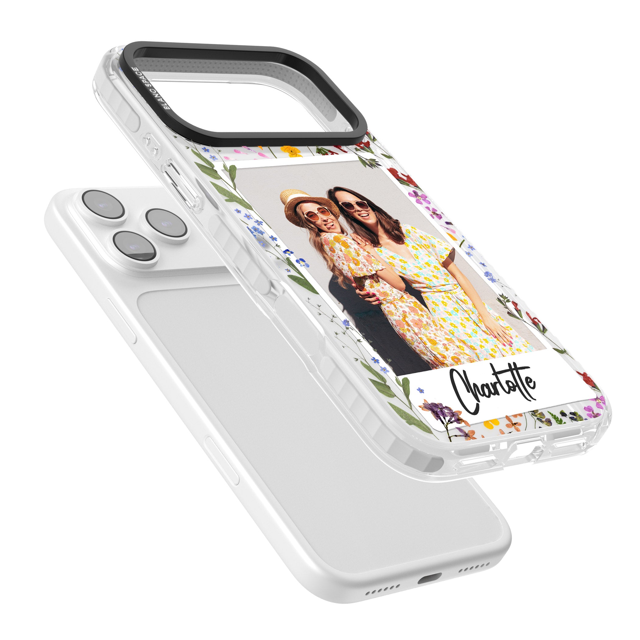 Personalised Wildflower Instant Photo iPhone 17 Pro Max Impact Pro Clear Phone Case Colours