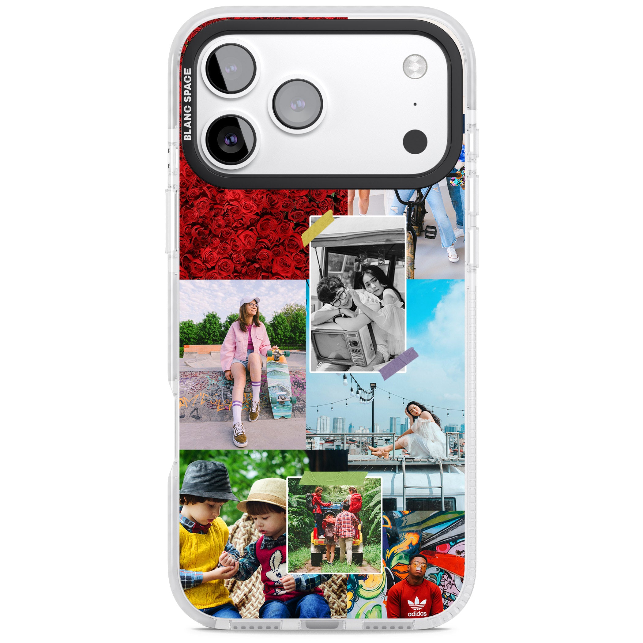 Personalised Photo Collage iPhone 17 Pro Max Impact Pro Clear Phone Case