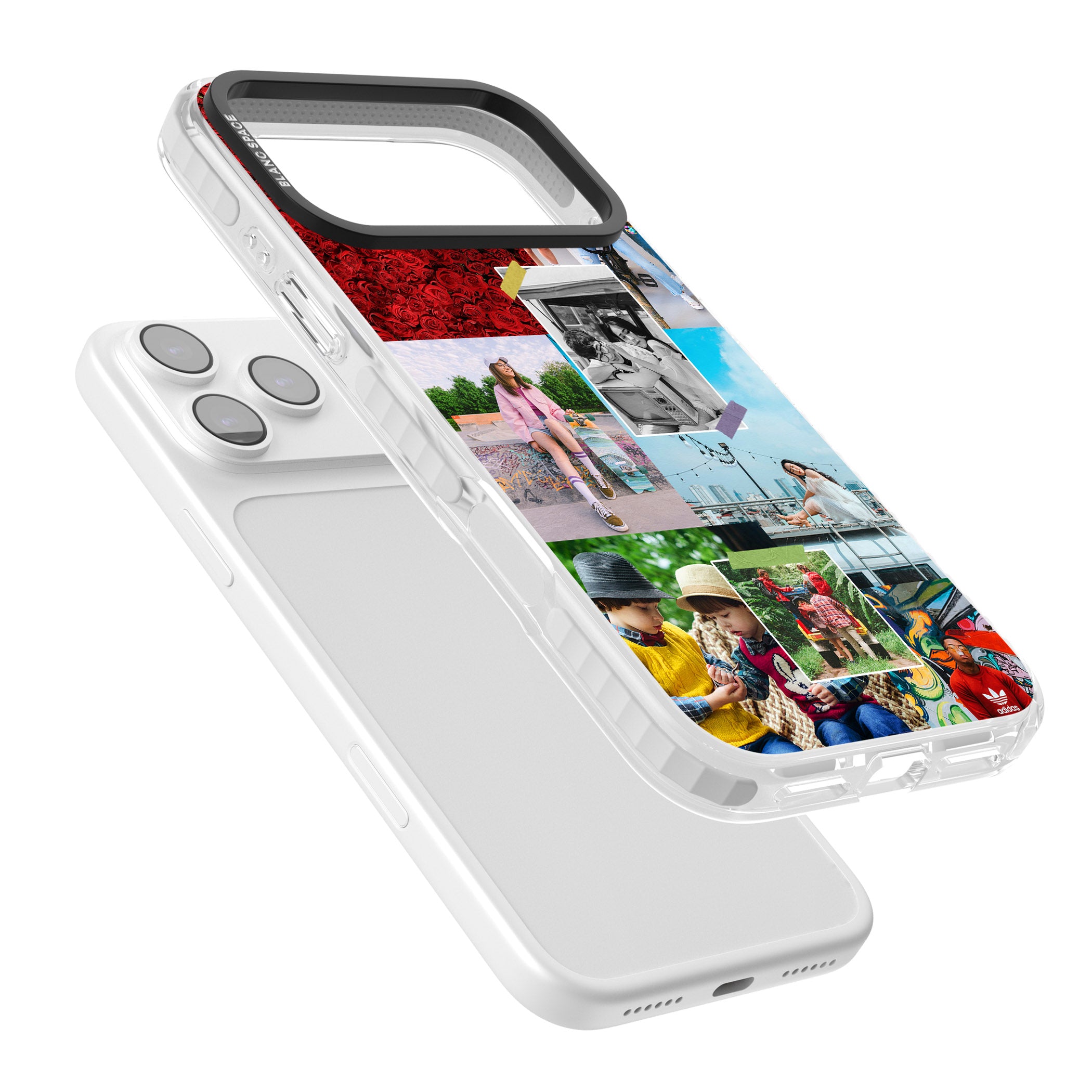 Personalised Photo Collage iPhone 17 Pro Max Impact Pro Clear Phone Case Colours