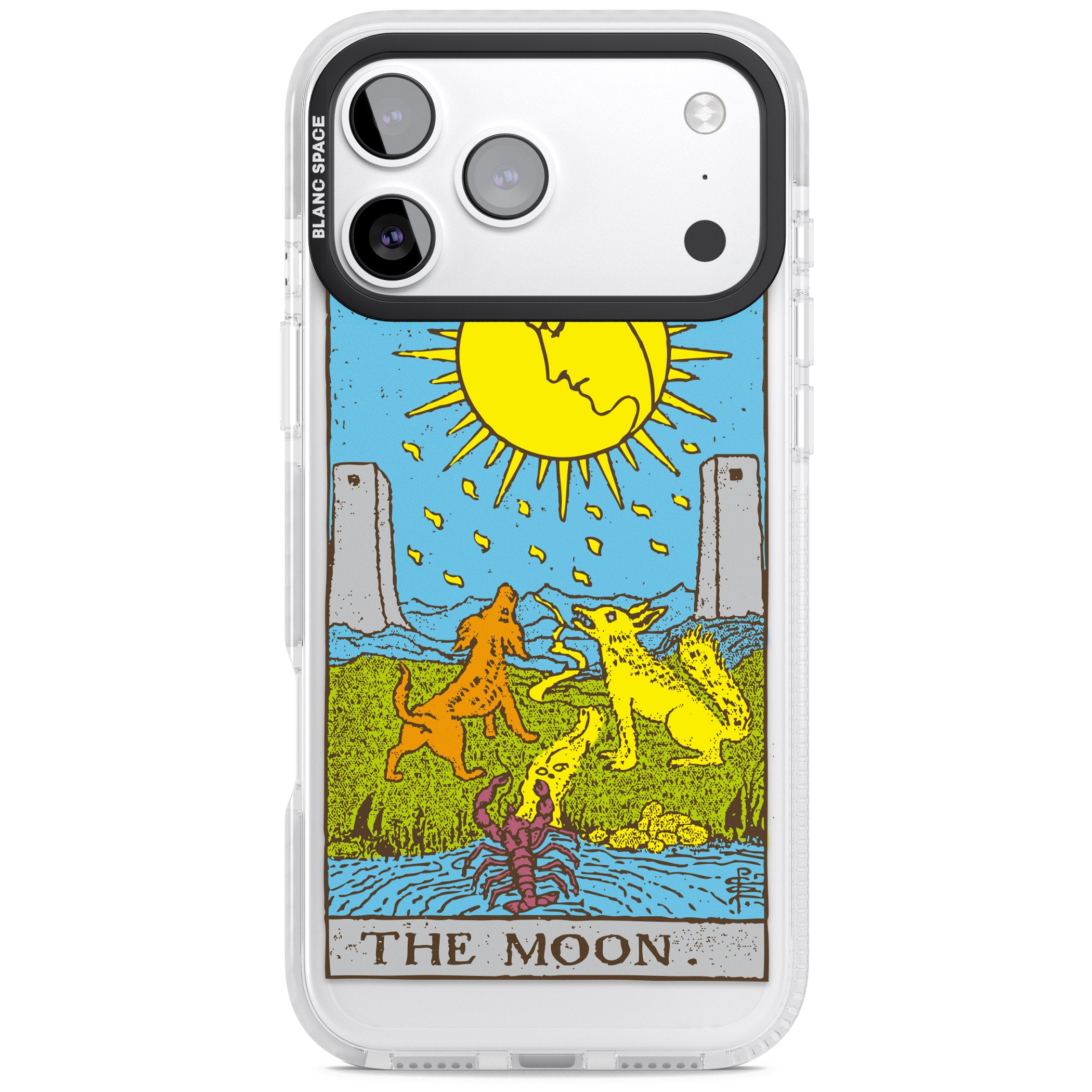 Personalised The Moon Tarot Card (Color) iPhone 17 Pro Max Impact Pro Clear Phone Case