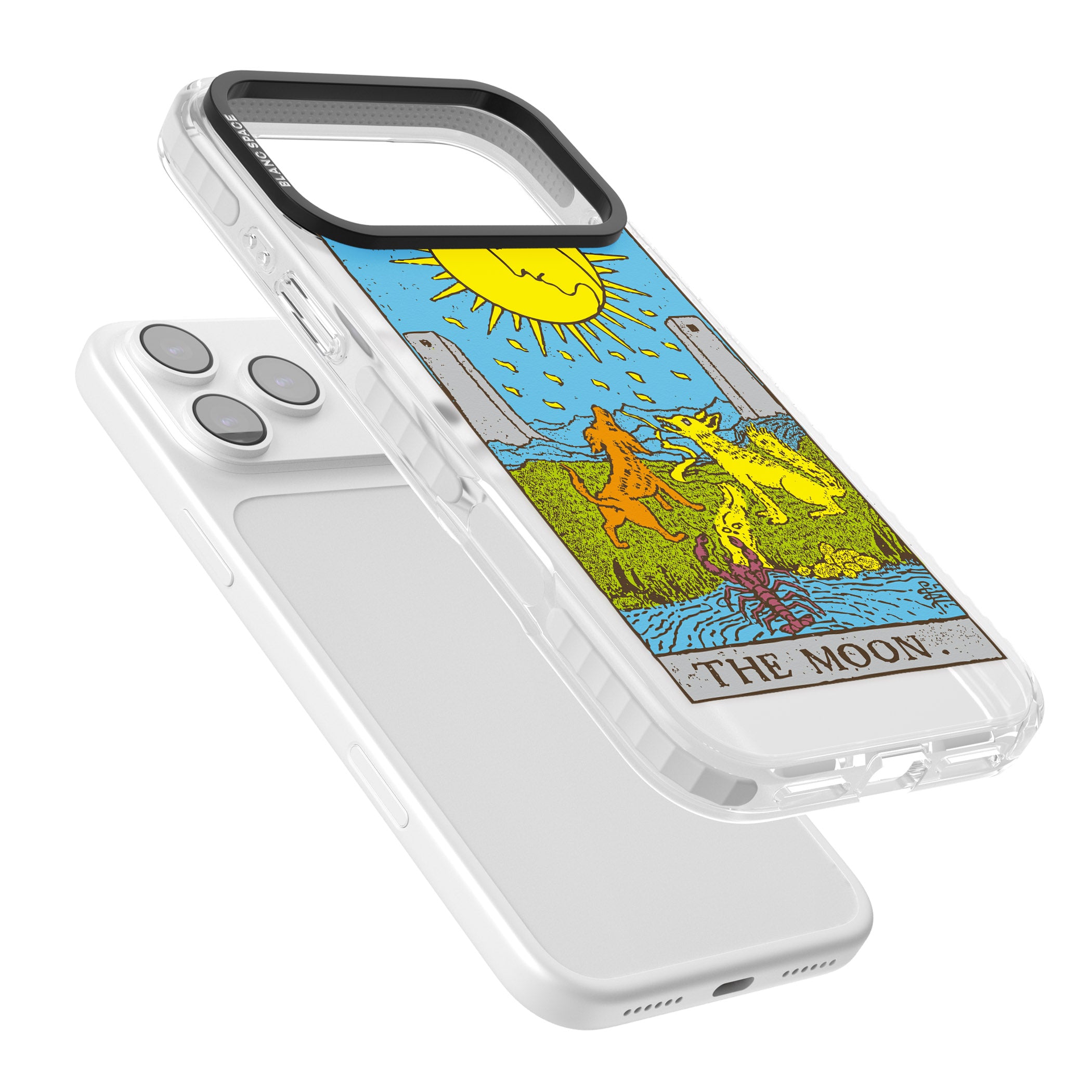 Personalised The Moon Tarot Card (Color) iPhone 17 Pro Max Impact Pro Clear Phone Case Colours
