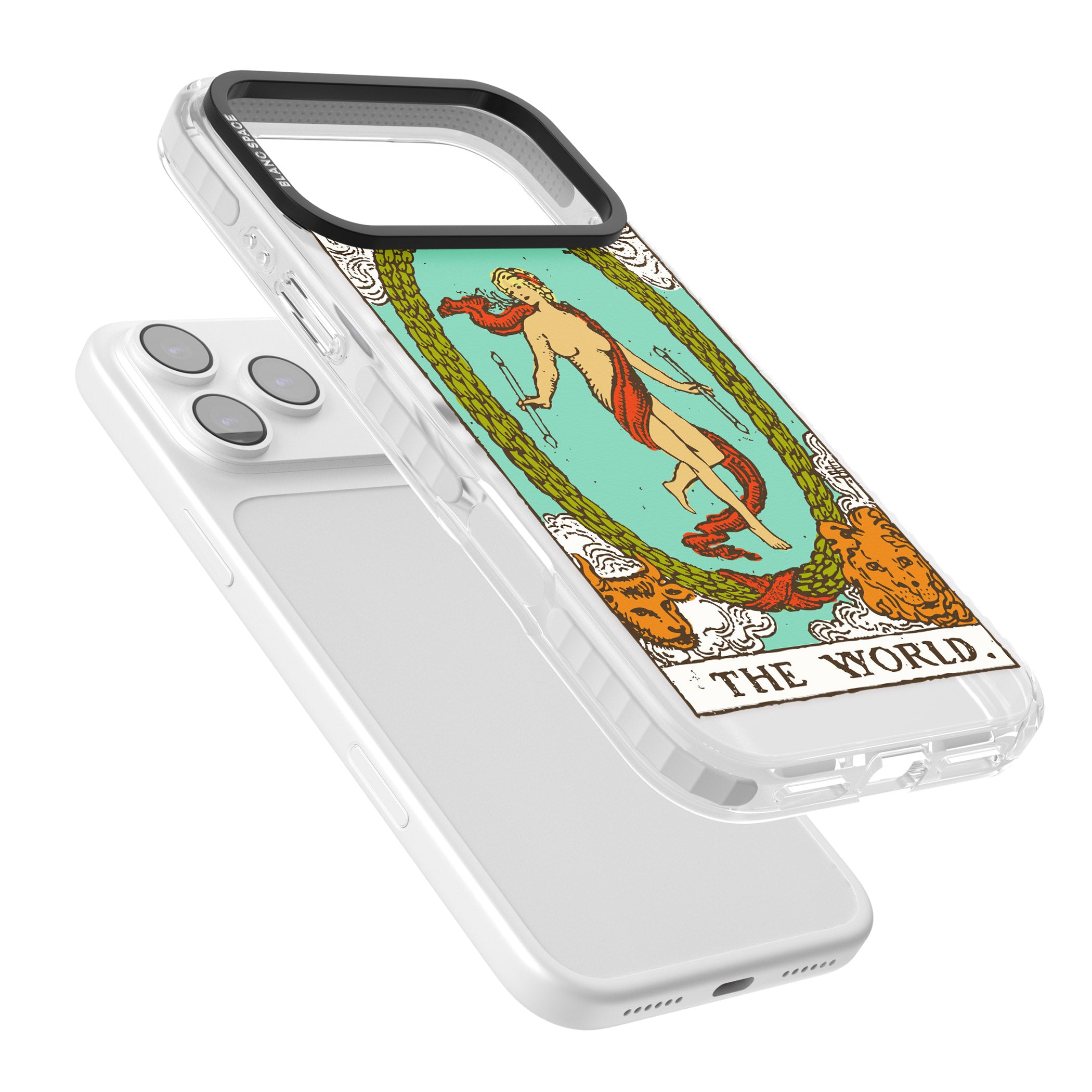 Personalised The World Tarot Card (Color) iPhone 17 Pro Max Impact Pro Clear Phone Case Colours