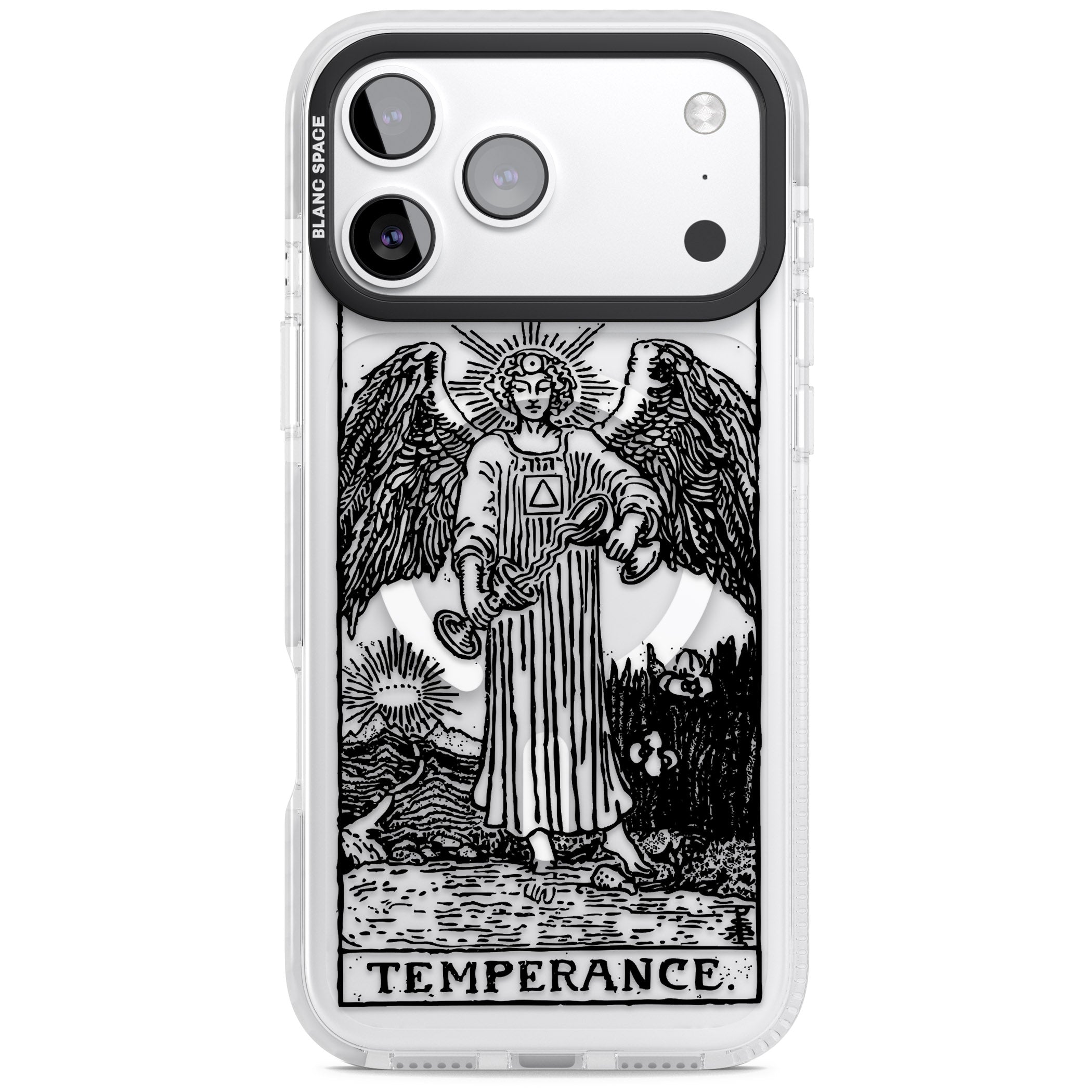 Personalised Temperance Tarot Card (Clear) iPhone 17 Pro Max Impact Pro Clear Phone Case