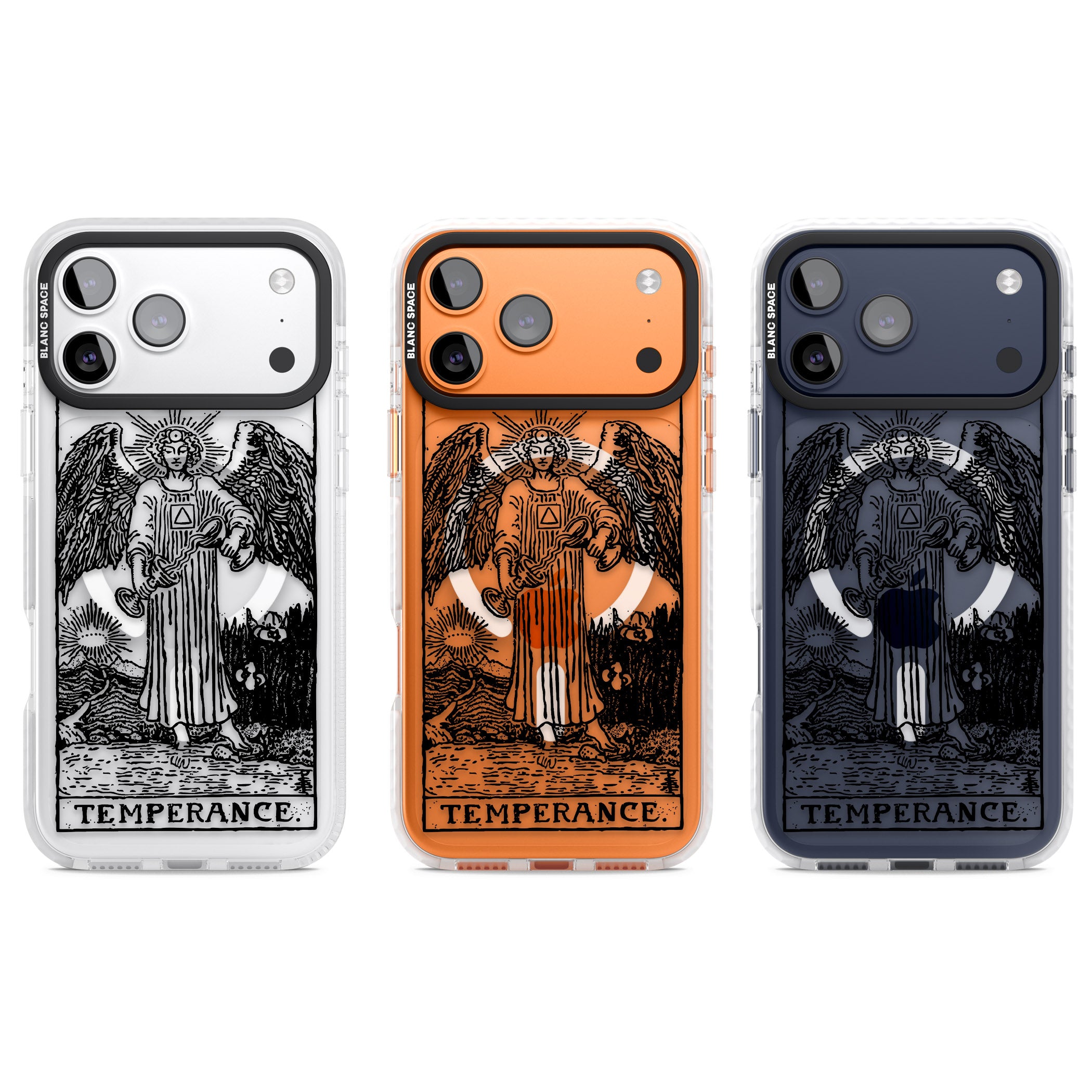 Personalised Temperance Tarot Card (Clear) iPhone 17 Pro Impact Pro Clear Phone Case APT Impact Protection