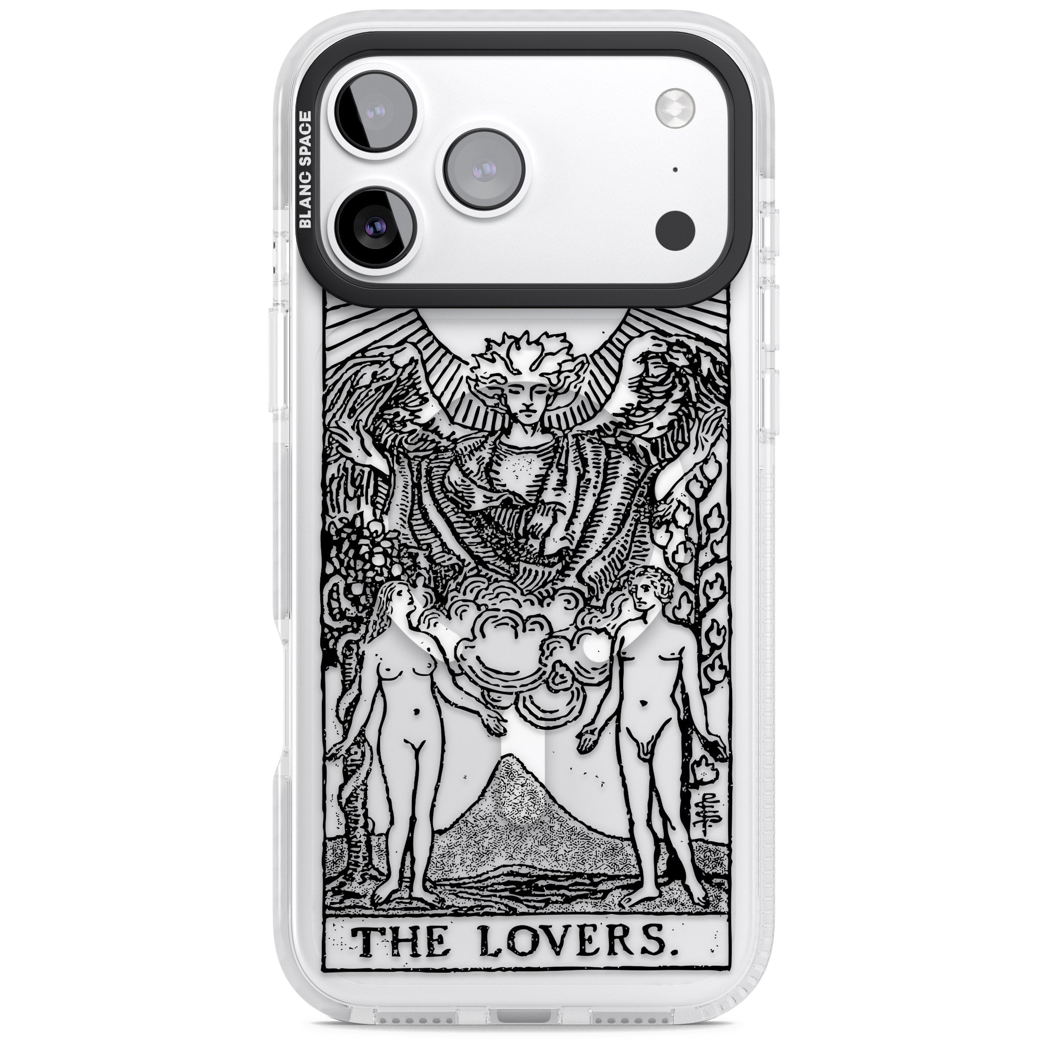 Personalised The Lovers Tarot Card (Clear) iPhone 17 Pro Max Impact Pro Clear Phone Case