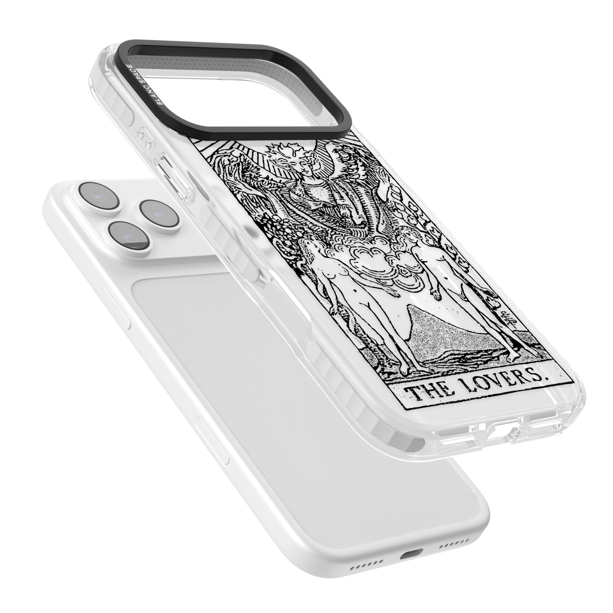 Personalised The Lovers Tarot Card (Clear) iPhone 17 Pro Max Impact Pro Clear Phone Case Colours