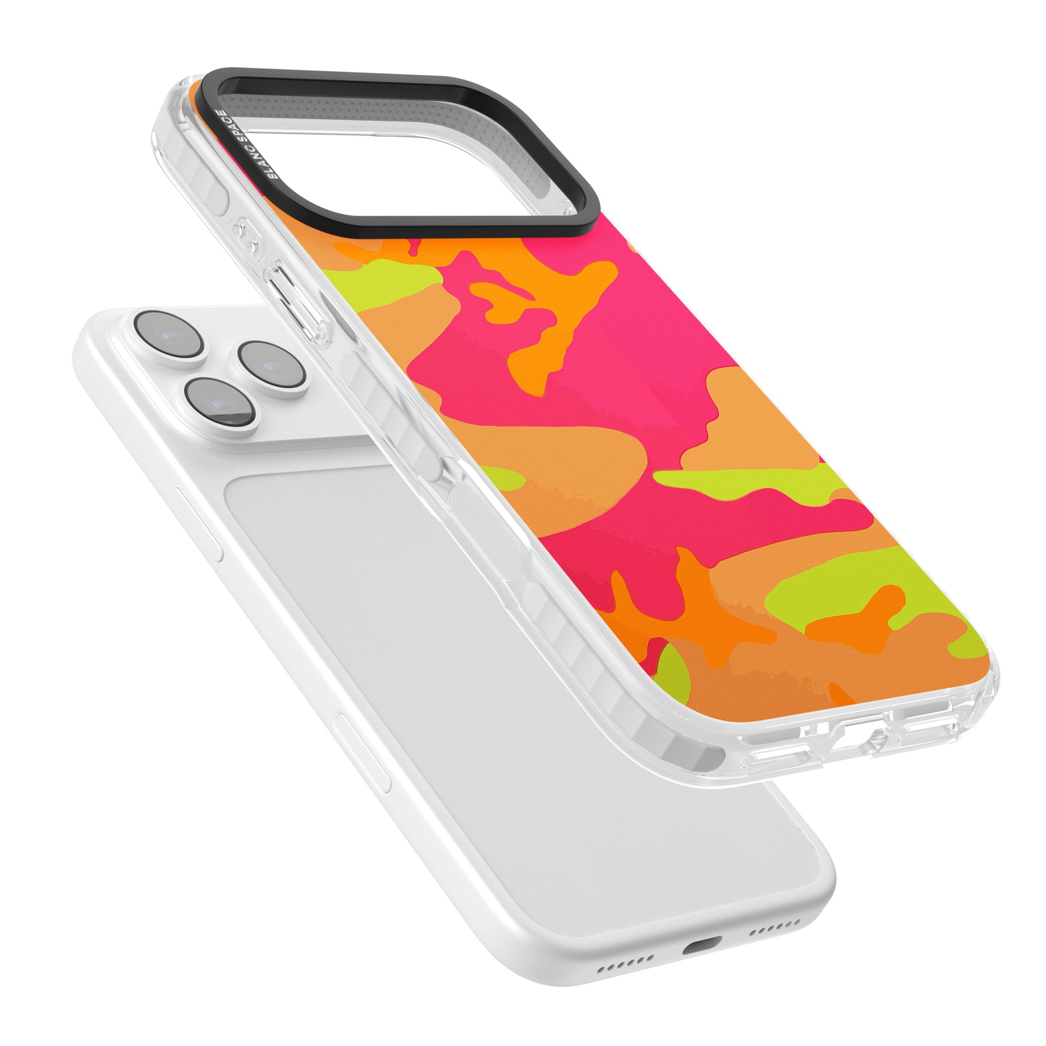 Neon Camo iPhone 17 Pro Max Impact Pro Clear Phone Case Colours