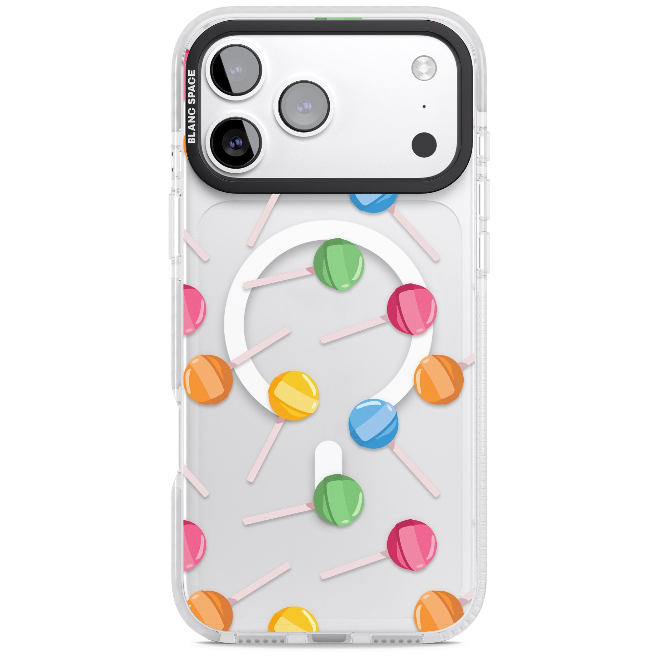 Lollipop Pattern iPhone 17 Pro Max Impact Pro Clear Phone Case