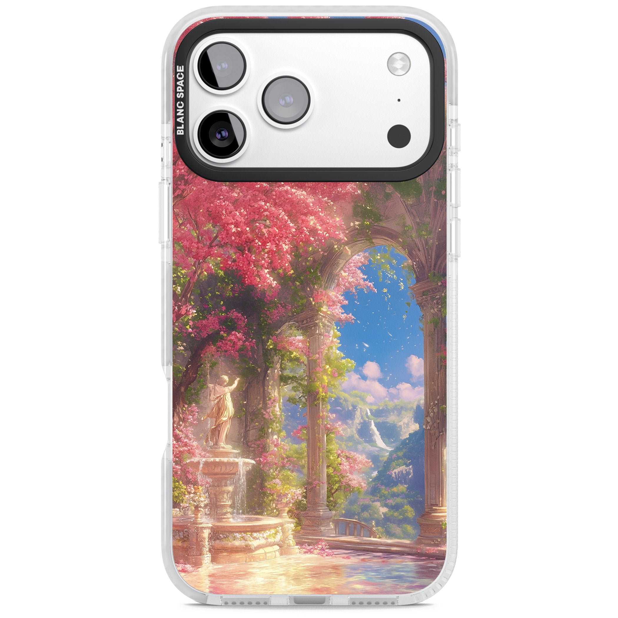 Castle Blossom iPhone 17 Pro Max Impact Pro Clear Phone Case