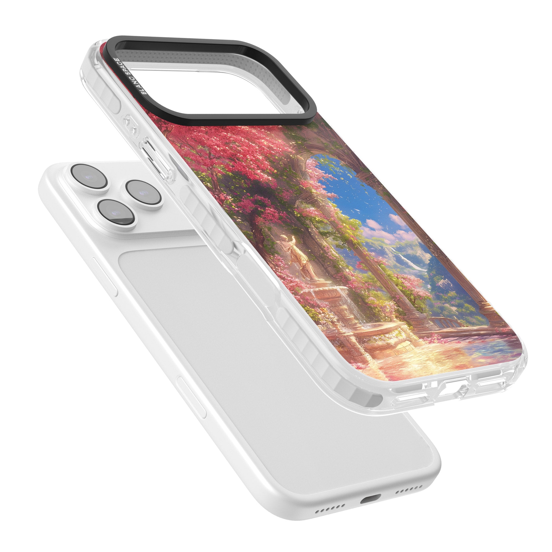 Castle Blossom iPhone 17 Pro Max Impact Pro Clear Phone Case Colours