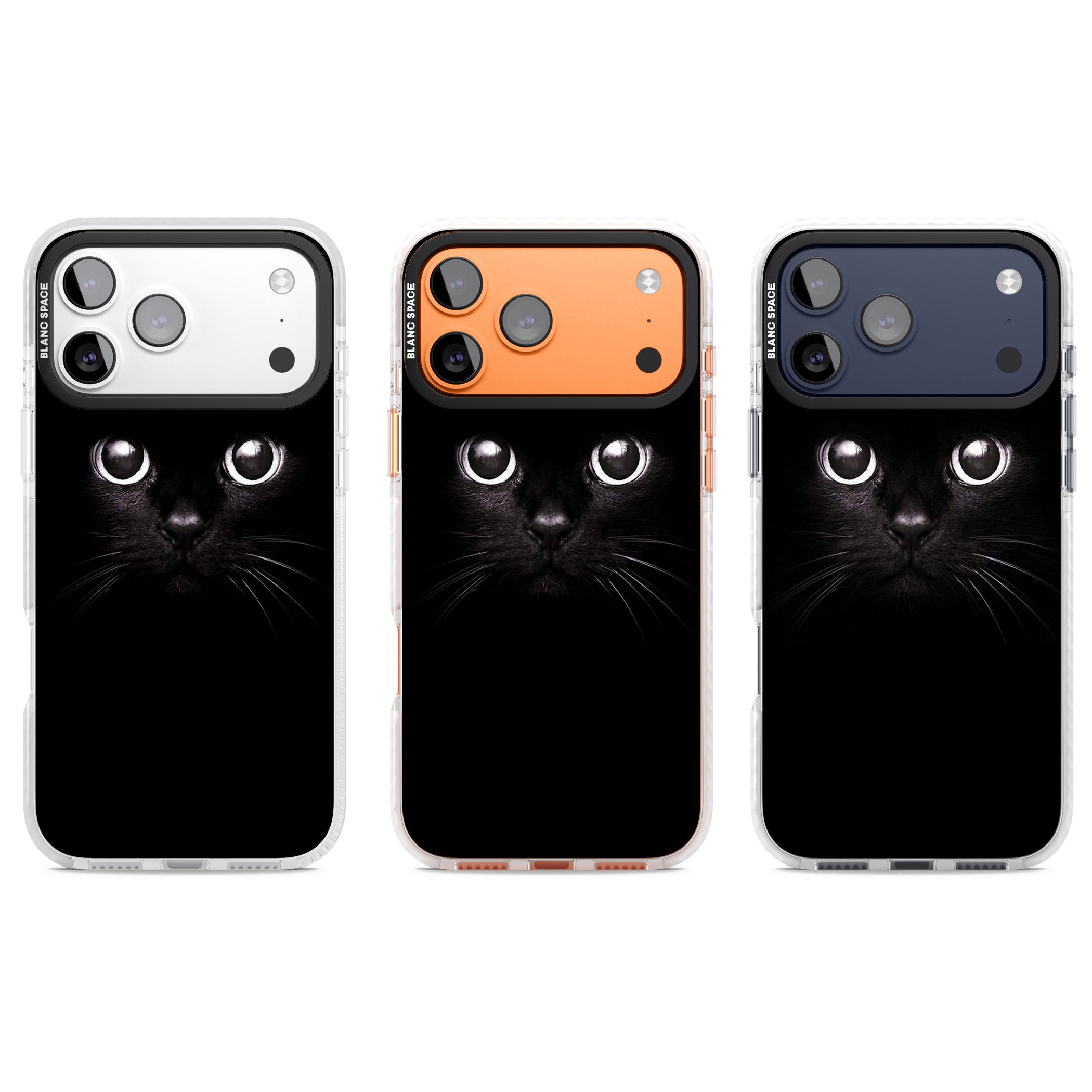 Black Cat iPhone 17 Pro Impact Pro Clear Phone Case APT Impact Protection