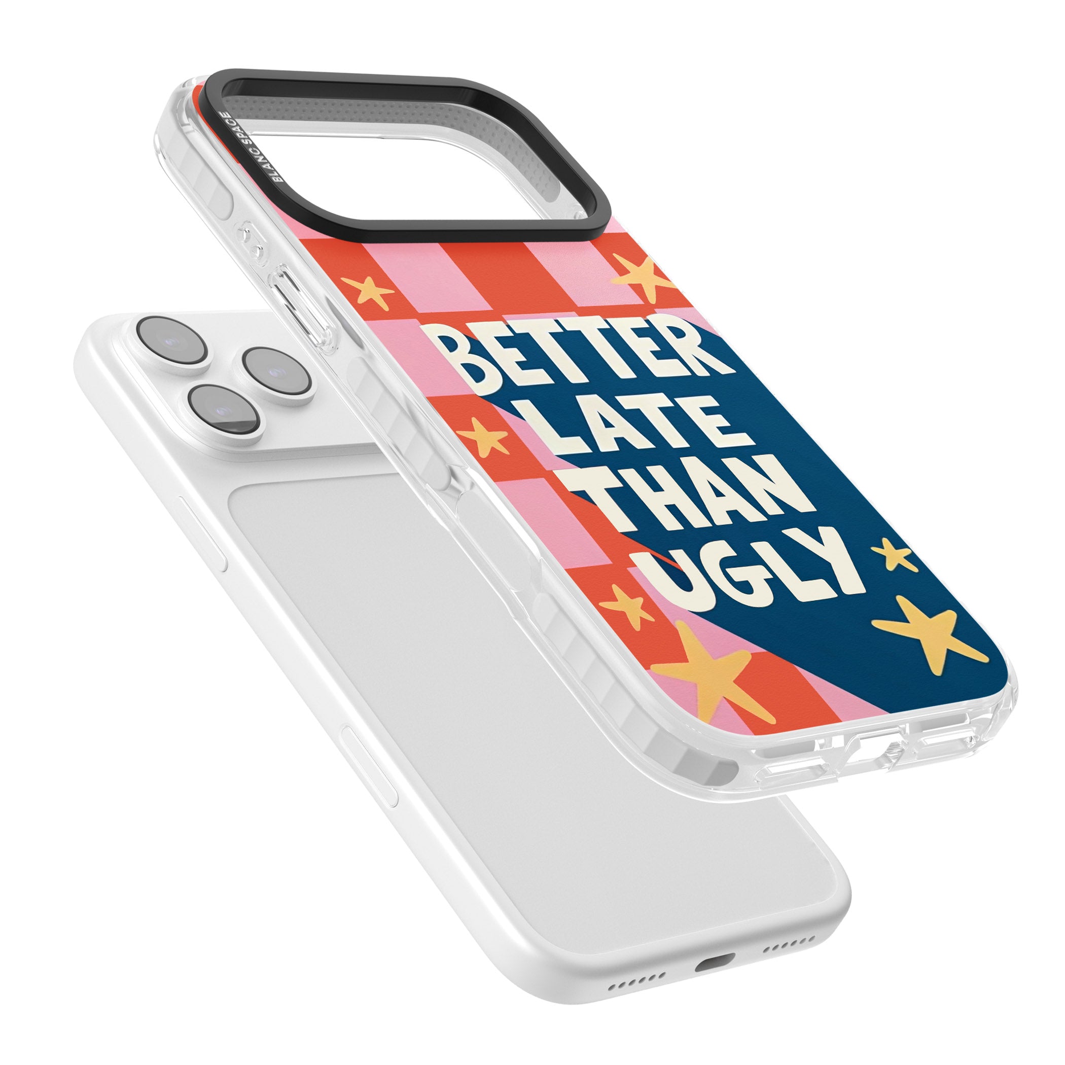 Better Late Than Ugly iPhone 17 Pro Max Impact Pro Clear Phone Case Colours