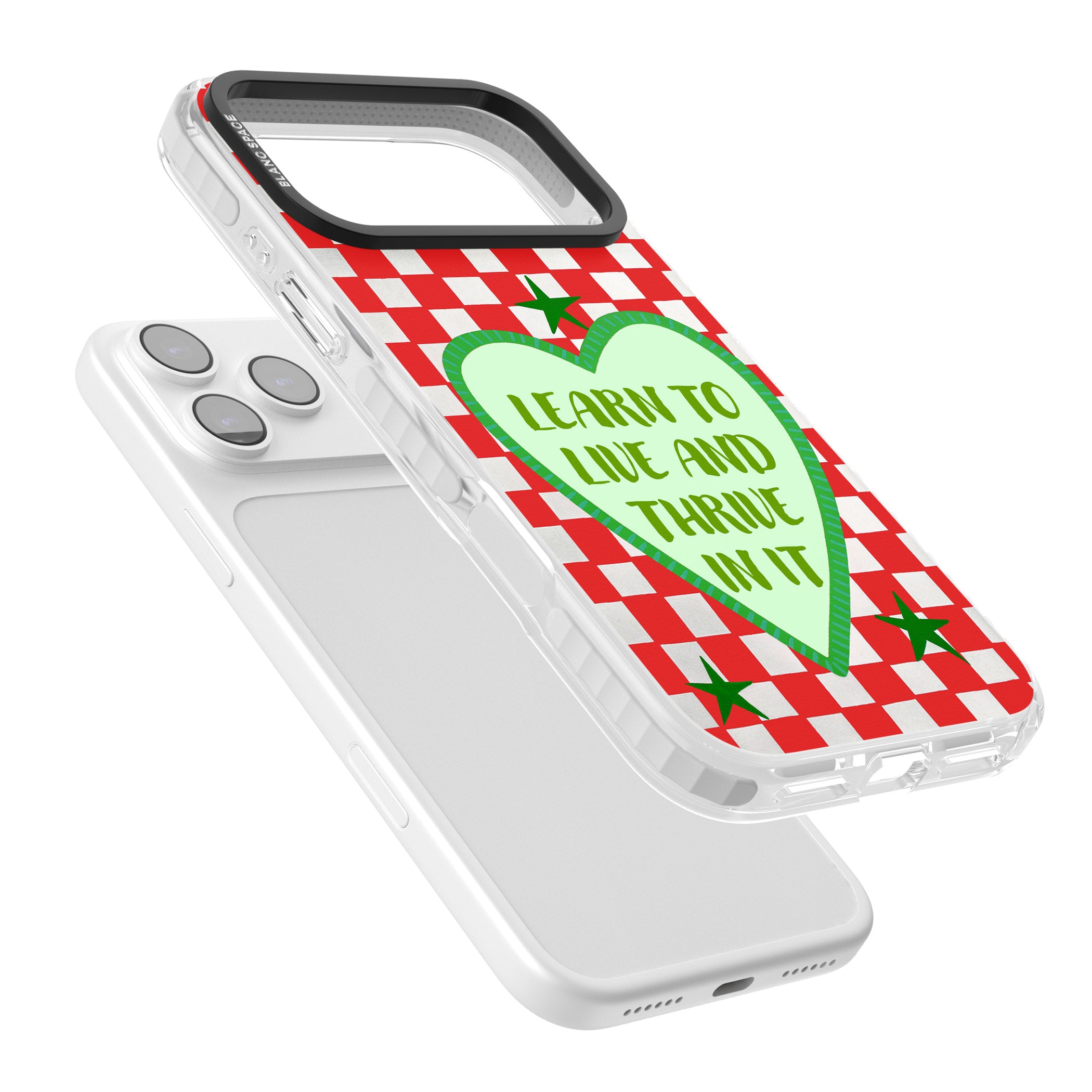 Learn To Live iPhone 17 Pro Max Impact Pro Clear Phone Case Colours