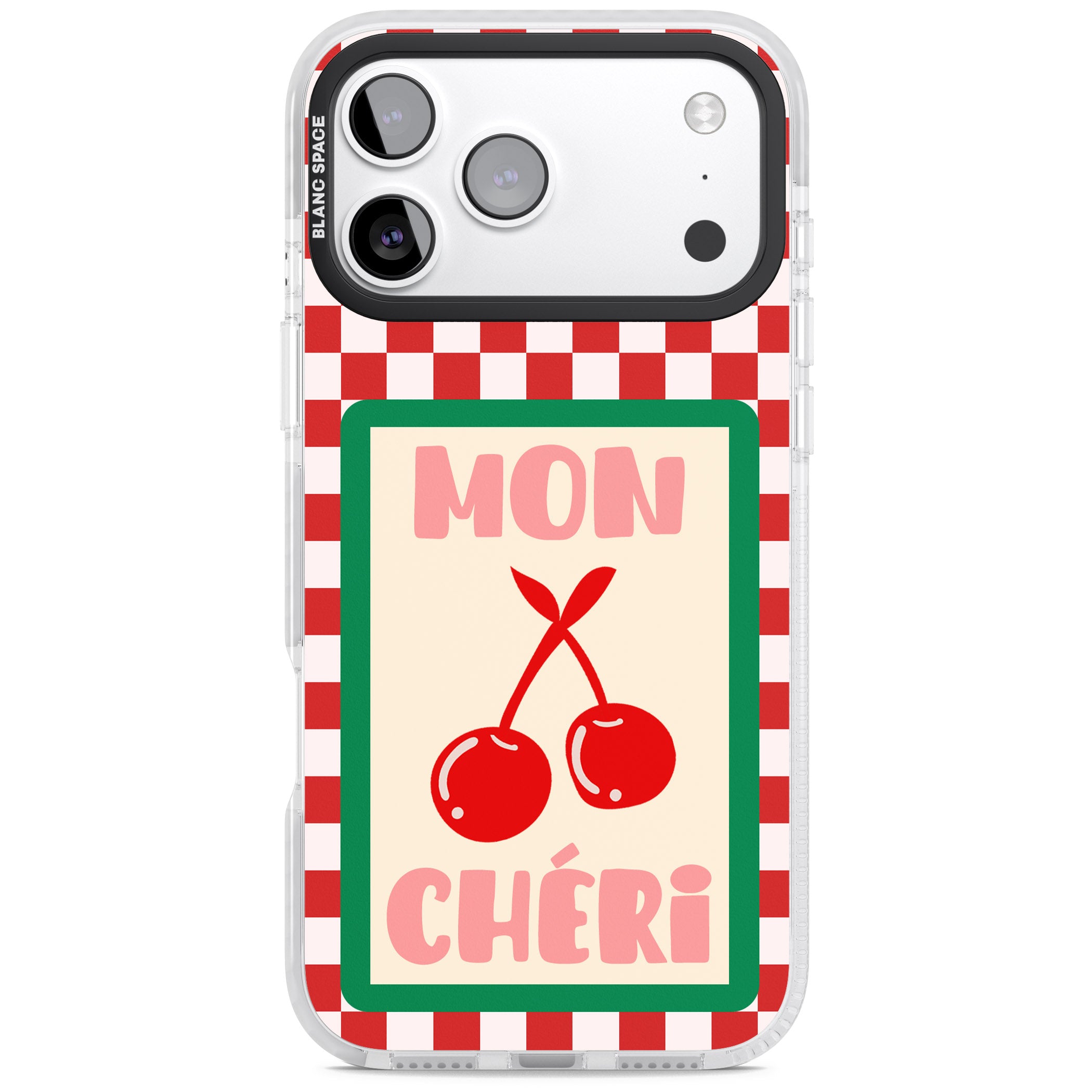 Mon Cheri iPhone 17 Pro Max Impact Pro Clear Phone Case