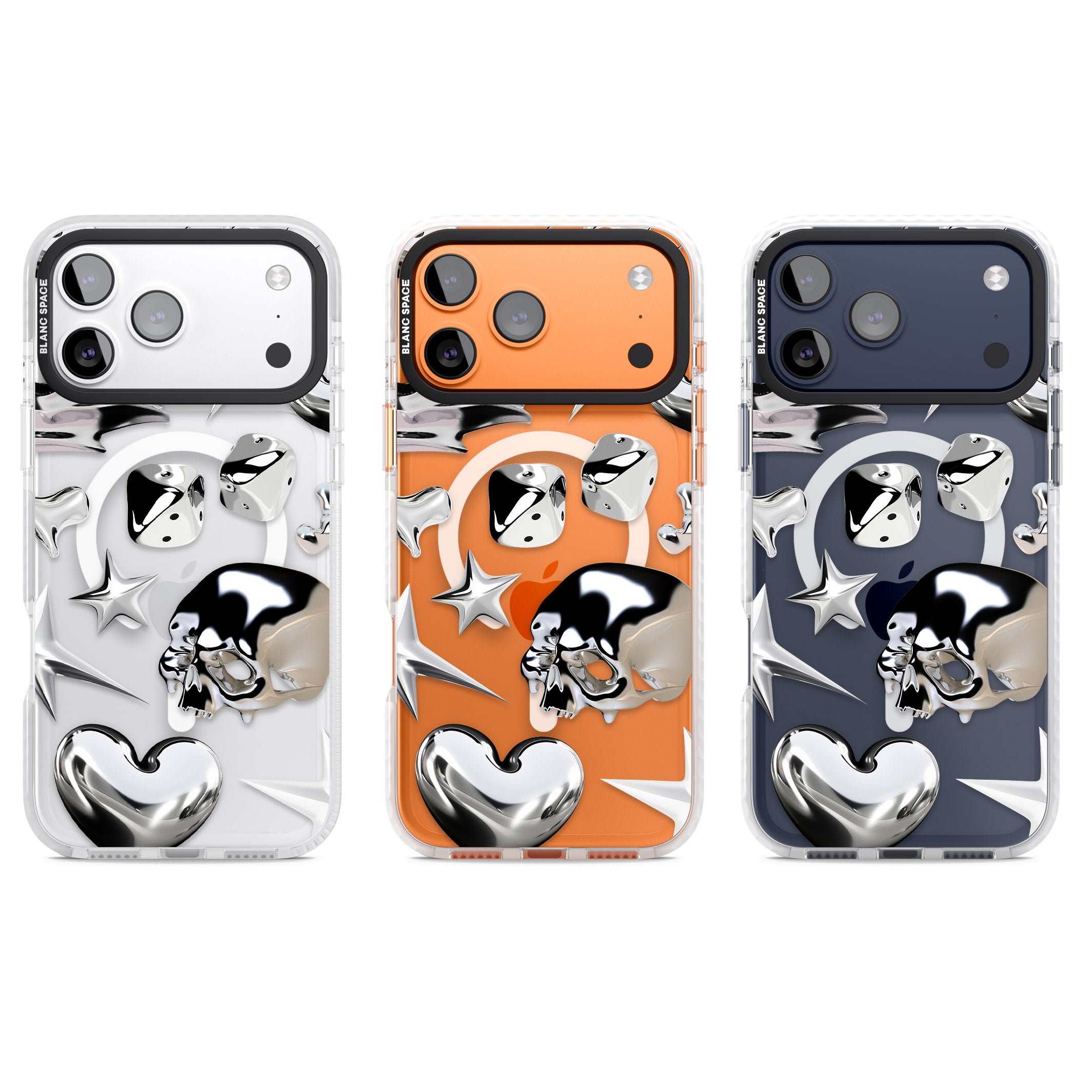 Chromed iPhone 17 Pro Impact Pro Clear Phone Case APT Impact Protection