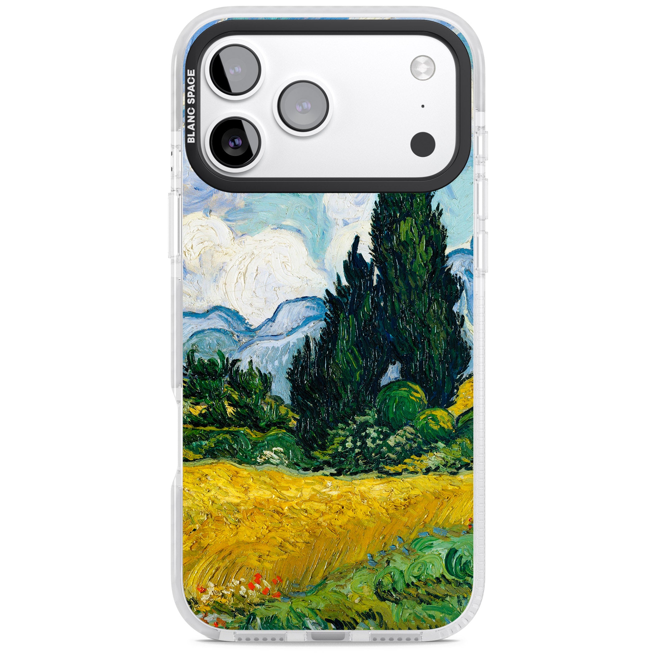 Wheat Field With Cypresses By Vincent Van Gogh iPhone 17 Pro Max Impact Pro Clear Phone Case