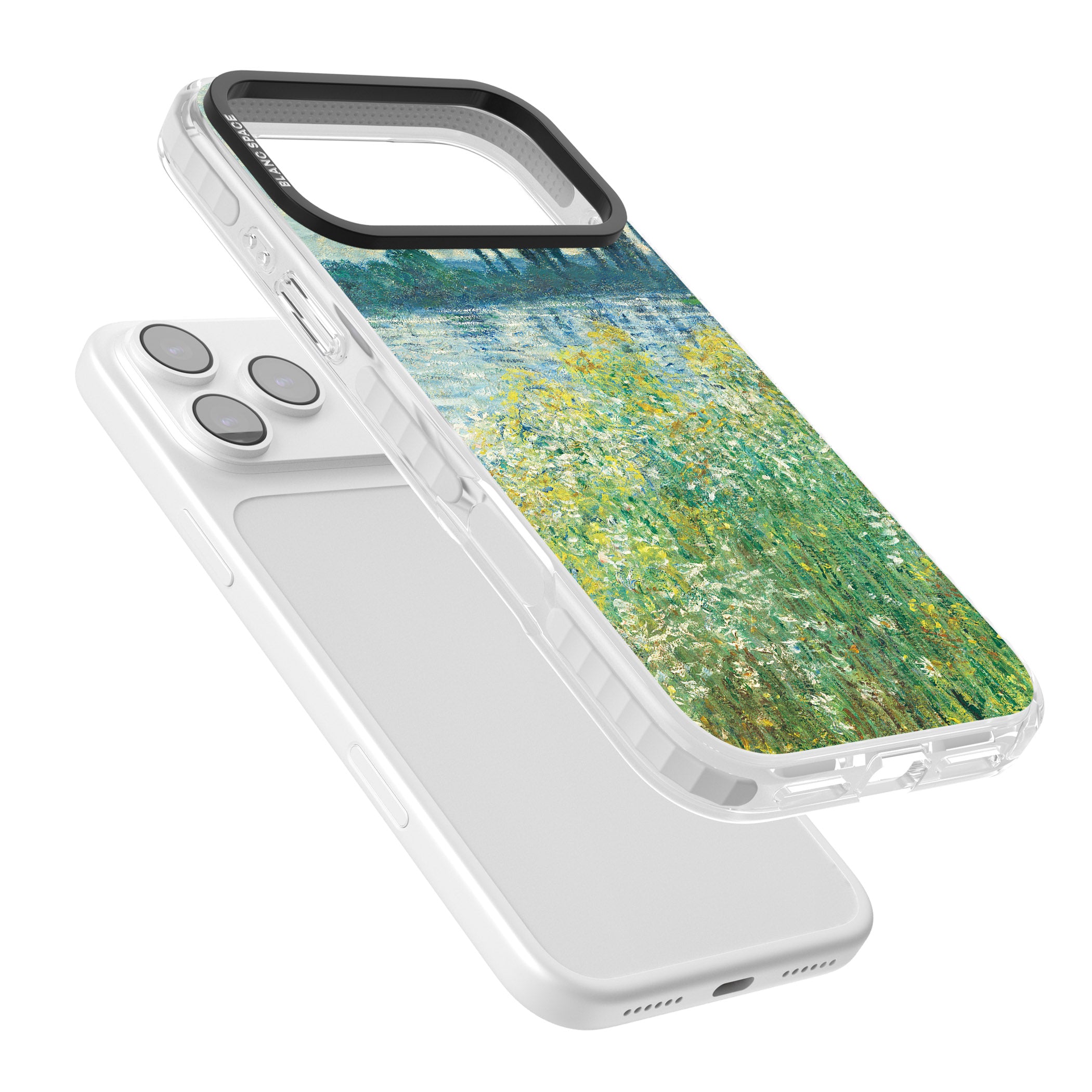 Banks Of The Seine By Claude Monet iPhone 17 Pro Max Impact Pro Clear Phone Case Colours