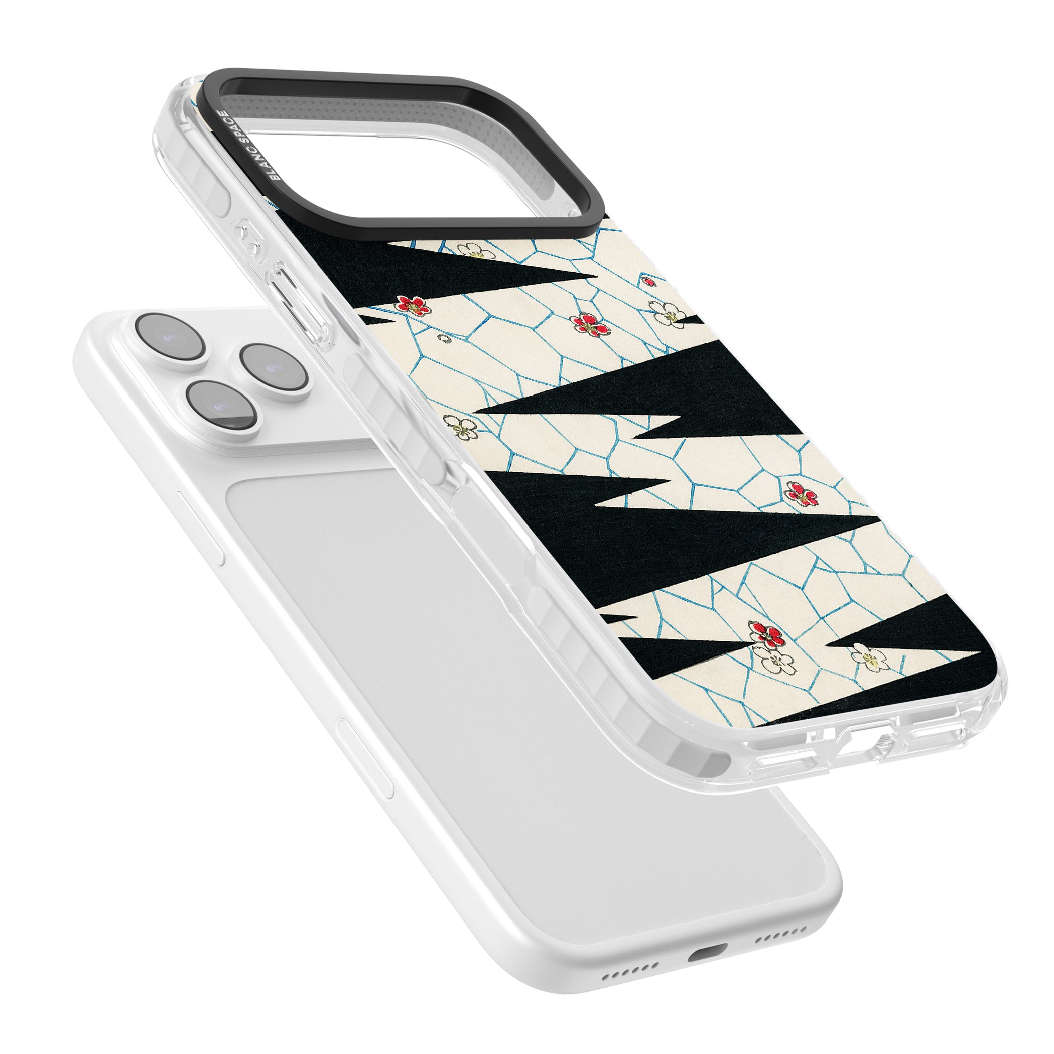 Japanese Flowers By Bijutsu Sekai iPhone 17 Pro Max Impact Pro Clear Phone Case Colours