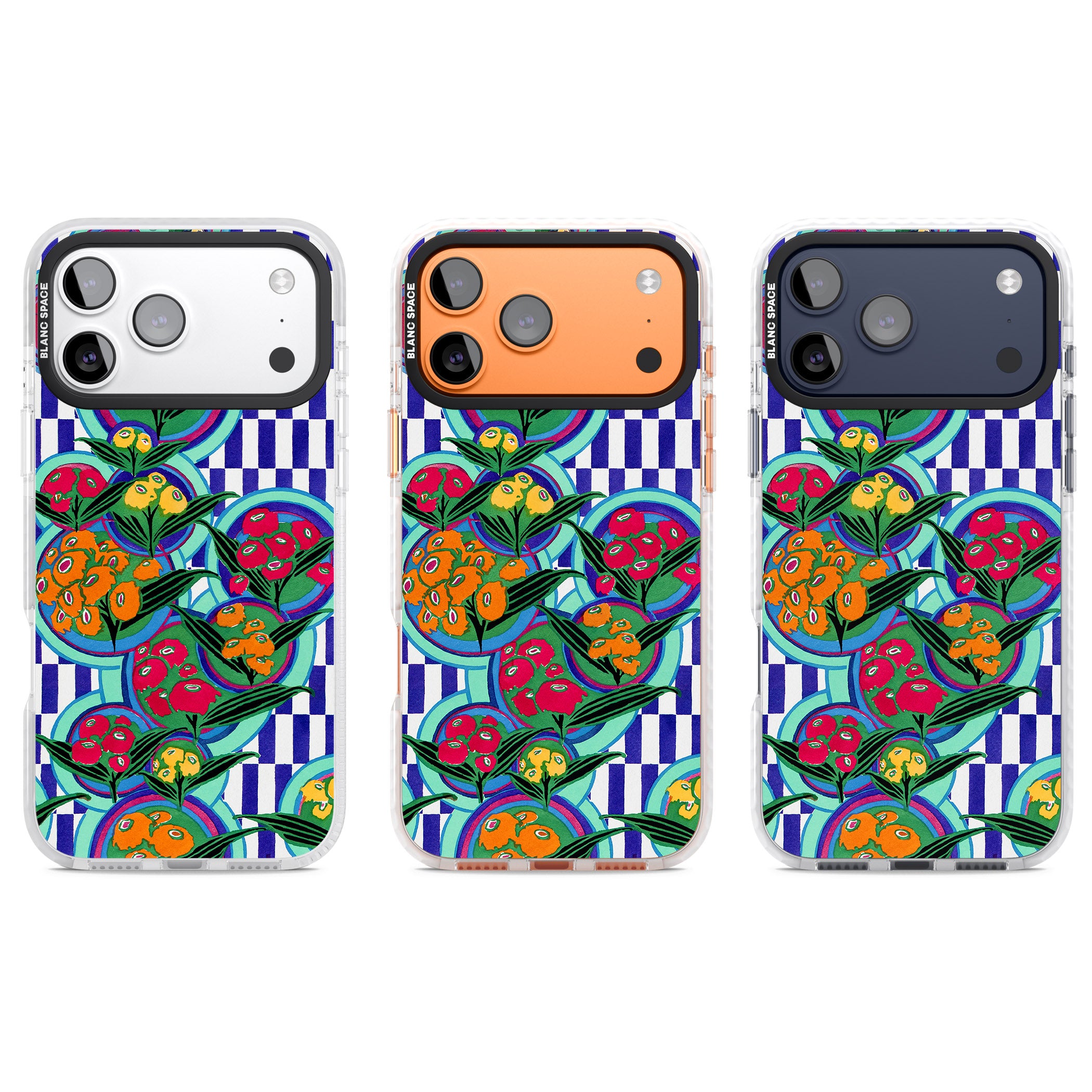 Vintage Fruit Plates iPhone 17 Pro Impact Pro Clear Phone Case APT Impact Protection