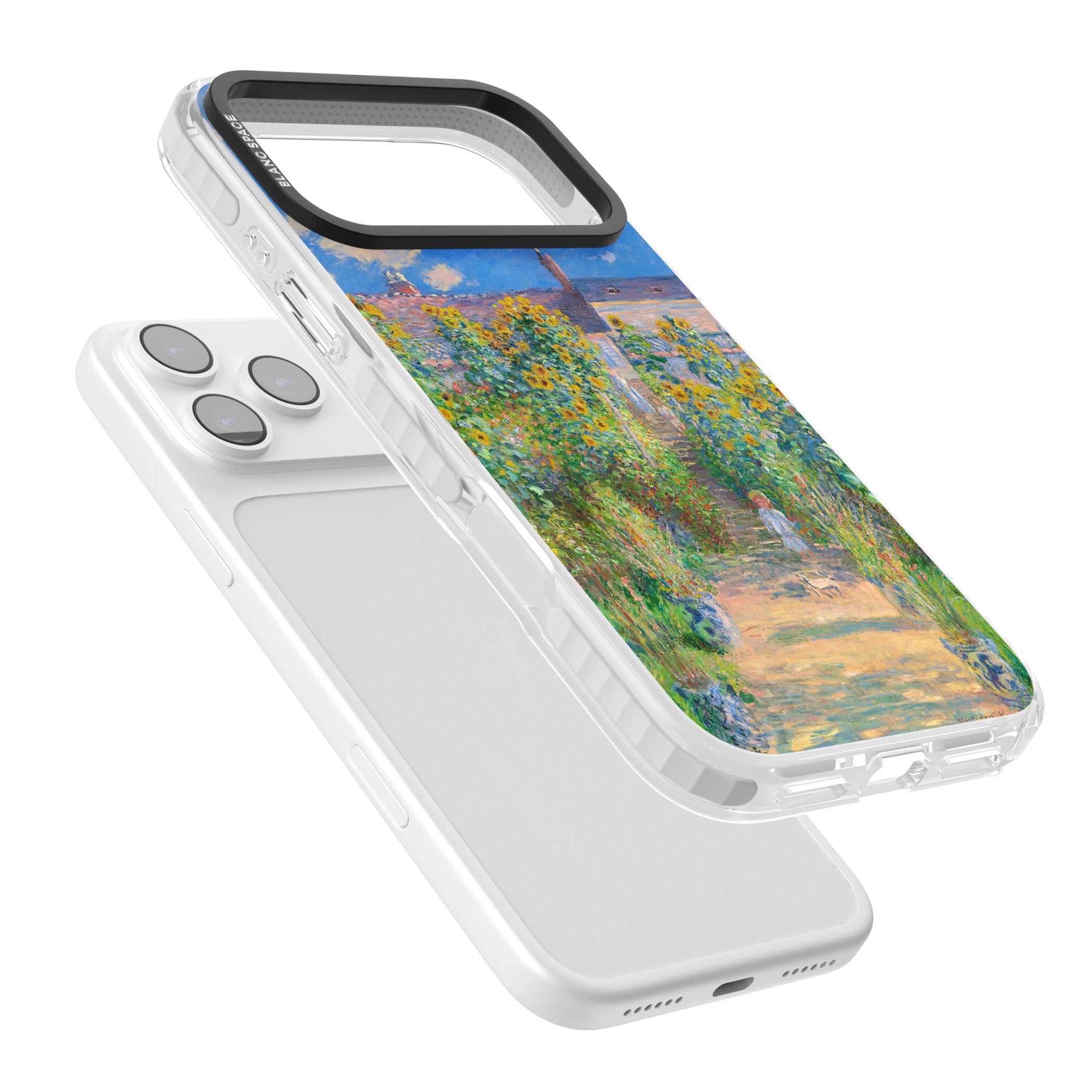 Garden at Vetheuil iPhone 17 Pro Max Impact Pro Clear Phone Case Colours