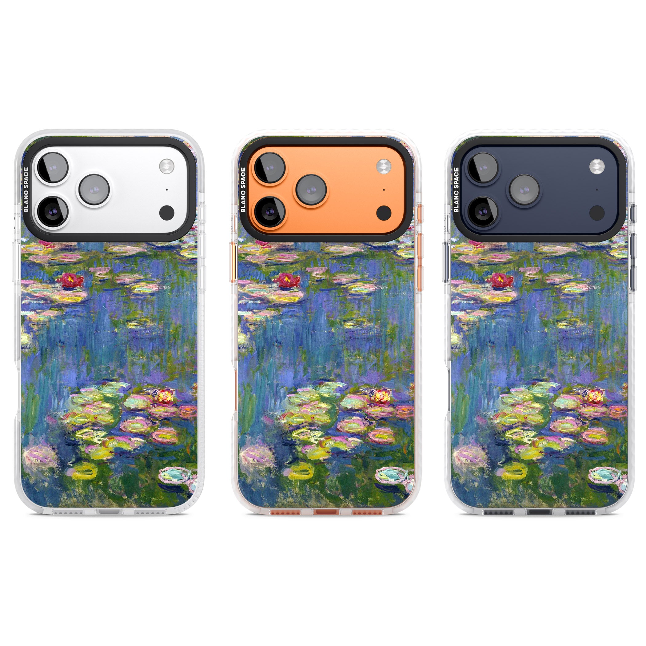 Water Lilies II iPhone 17 Pro Impact Pro Clear Phone Case APT Impact Protection
