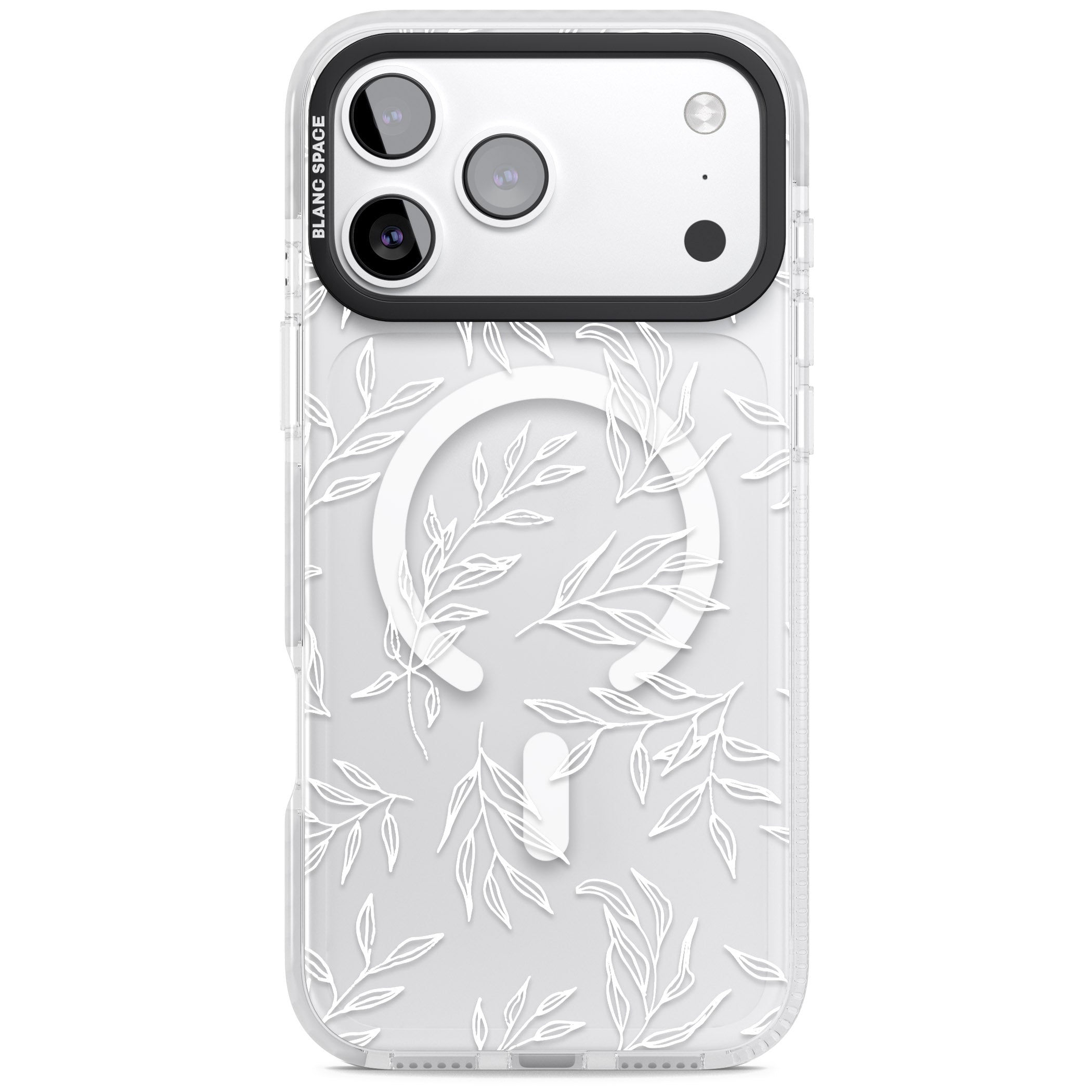 Leafy Botanical iPhone 17 Pro Max Impact Pro Clear Phone Case