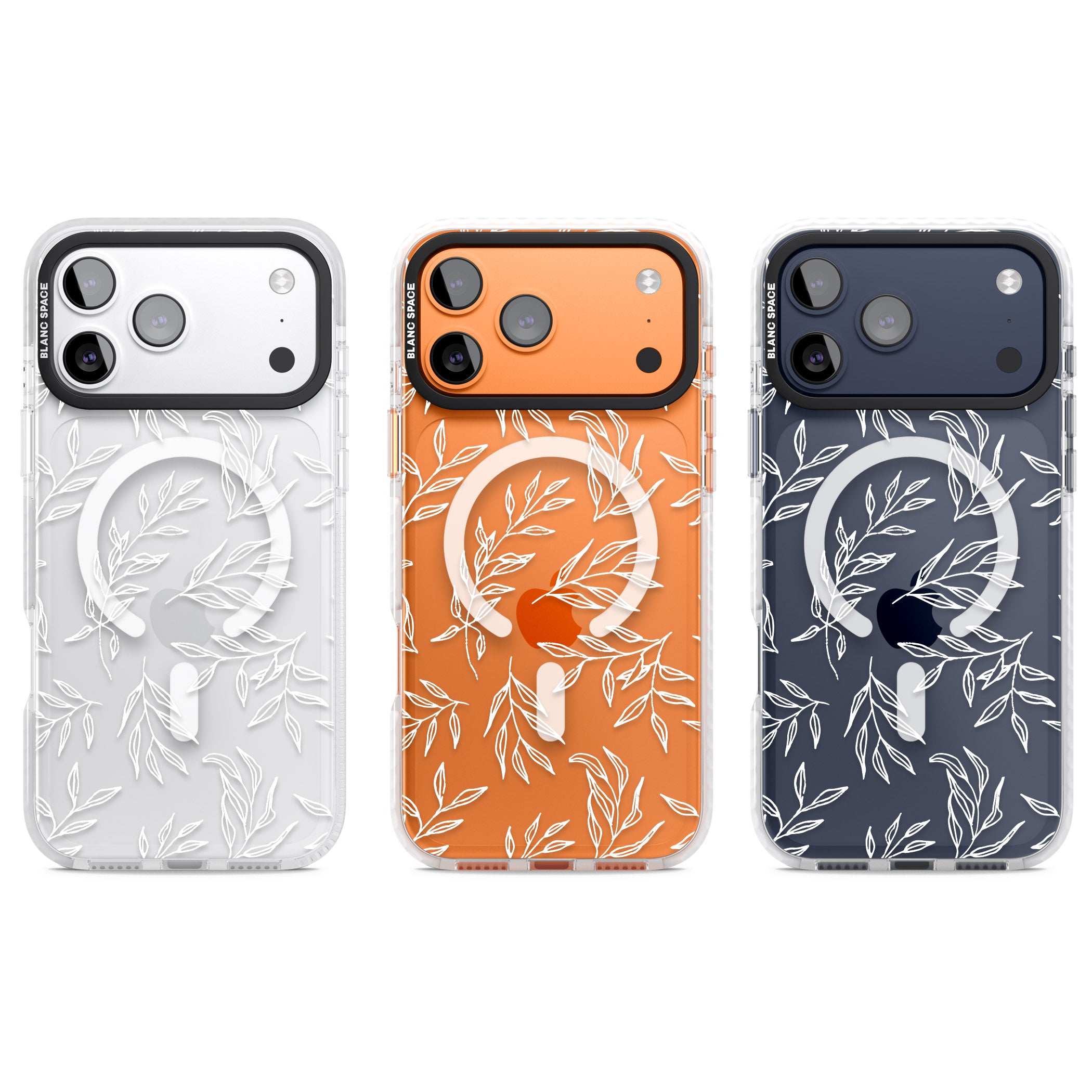 Leafy Botanical iPhone 17 Pro Impact Pro Clear Phone Case APT Impact Protection