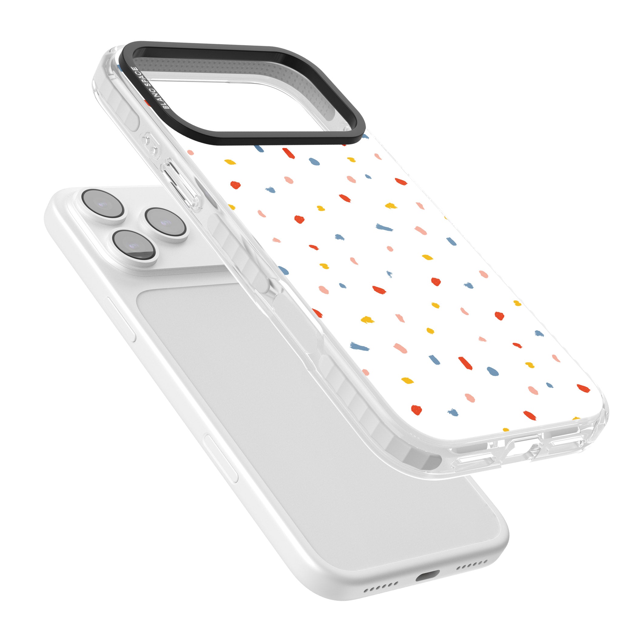 Confetti Speckle iPhone 17 Pro Max Impact Pro Clear Phone Case Colours