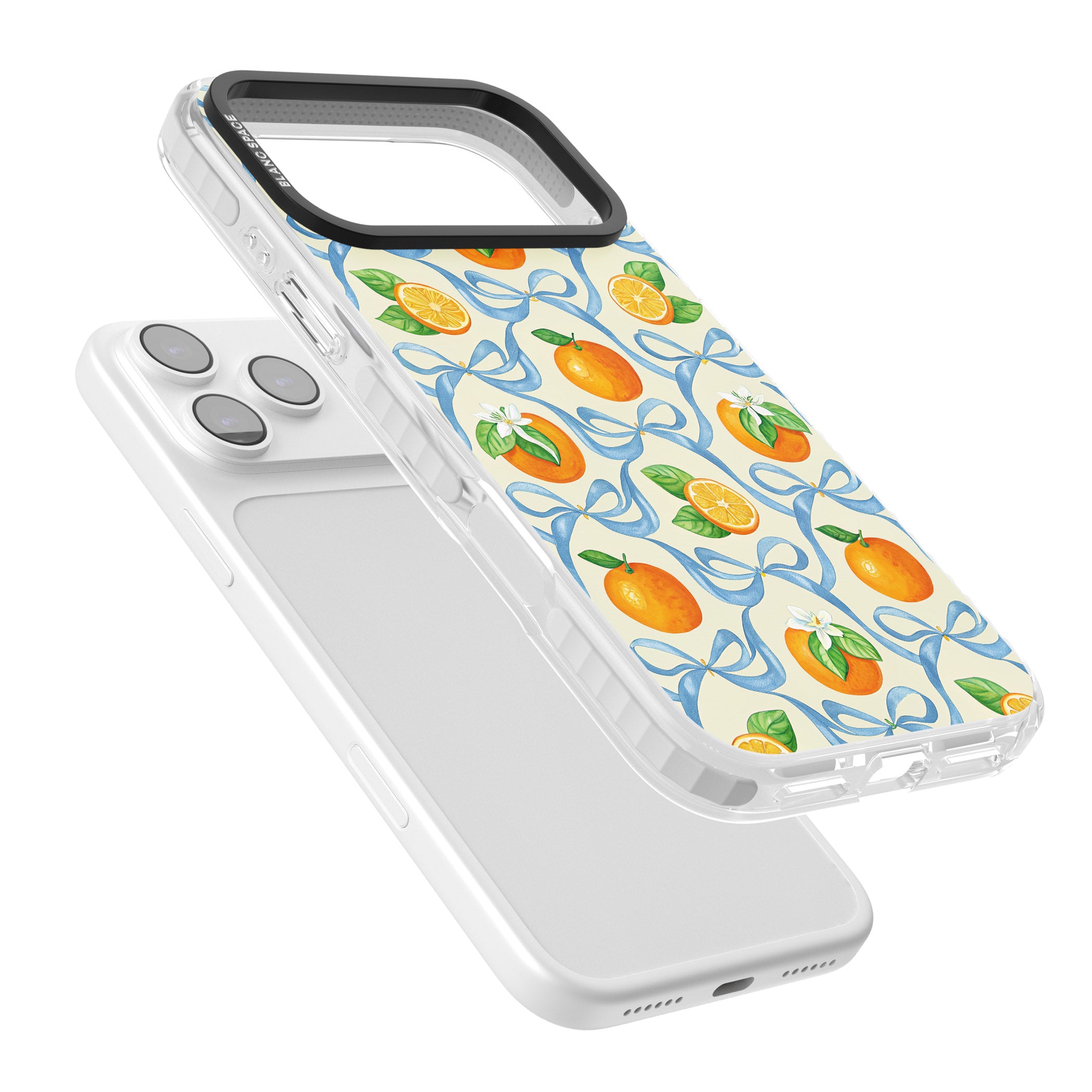 Bows & Clementines iPhone 17 Pro Max Impact Pro Clear Phone Case Colours